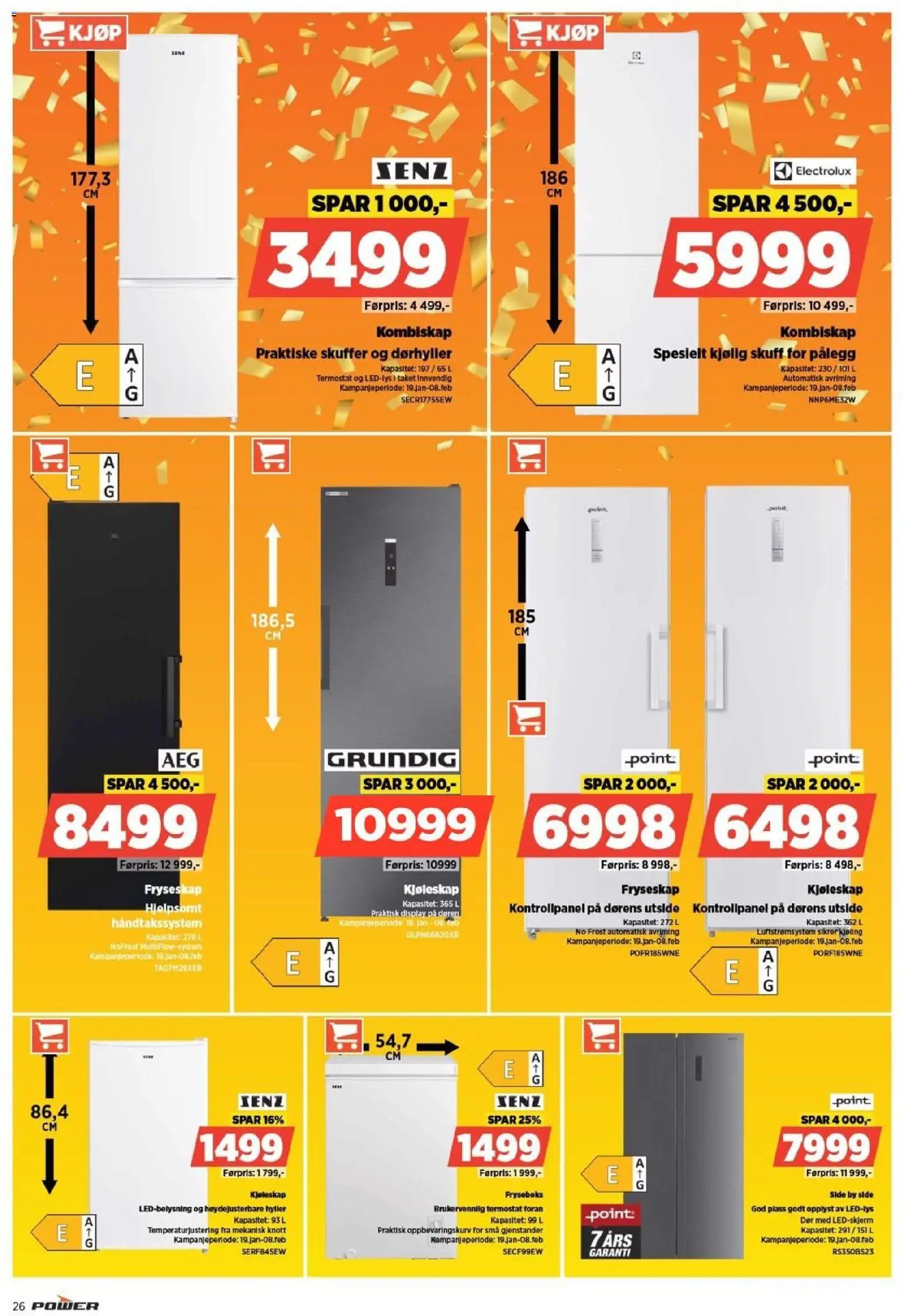 {H1} | Side: 26 | Produkter: Fryseskap, Kombiskap, Kjøleskap, Суміш дитяча