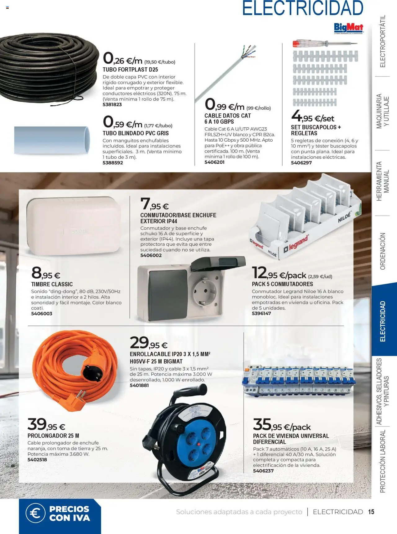 BigMat folleto │ válido desde el 23.09.2025 | Página: 15 | Productos: Cable, Enchufe