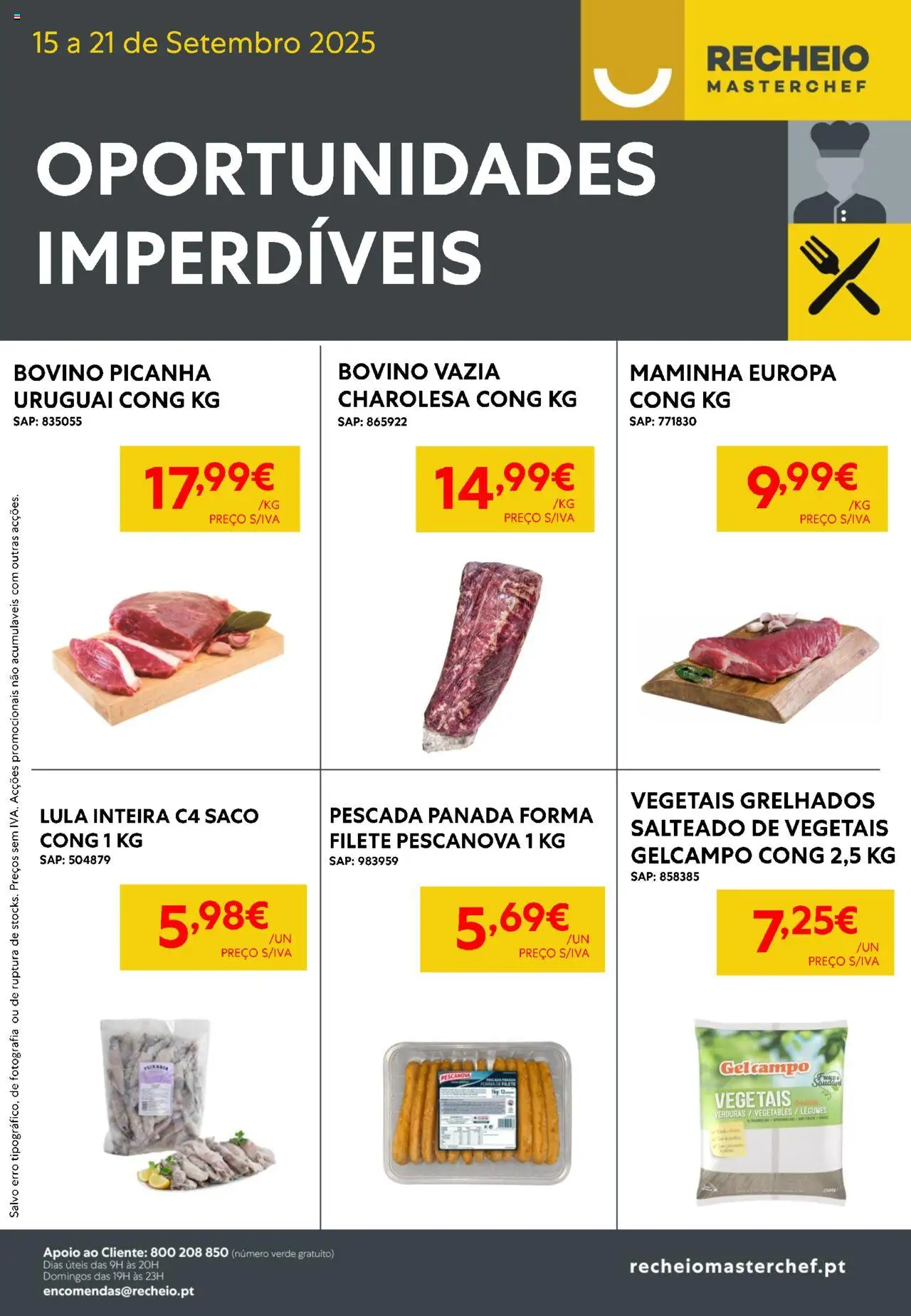 Recheio - Oportunidades Imperdíveis │ válido de 15.09.2025 | Página: 1 | Produtos: Pescada