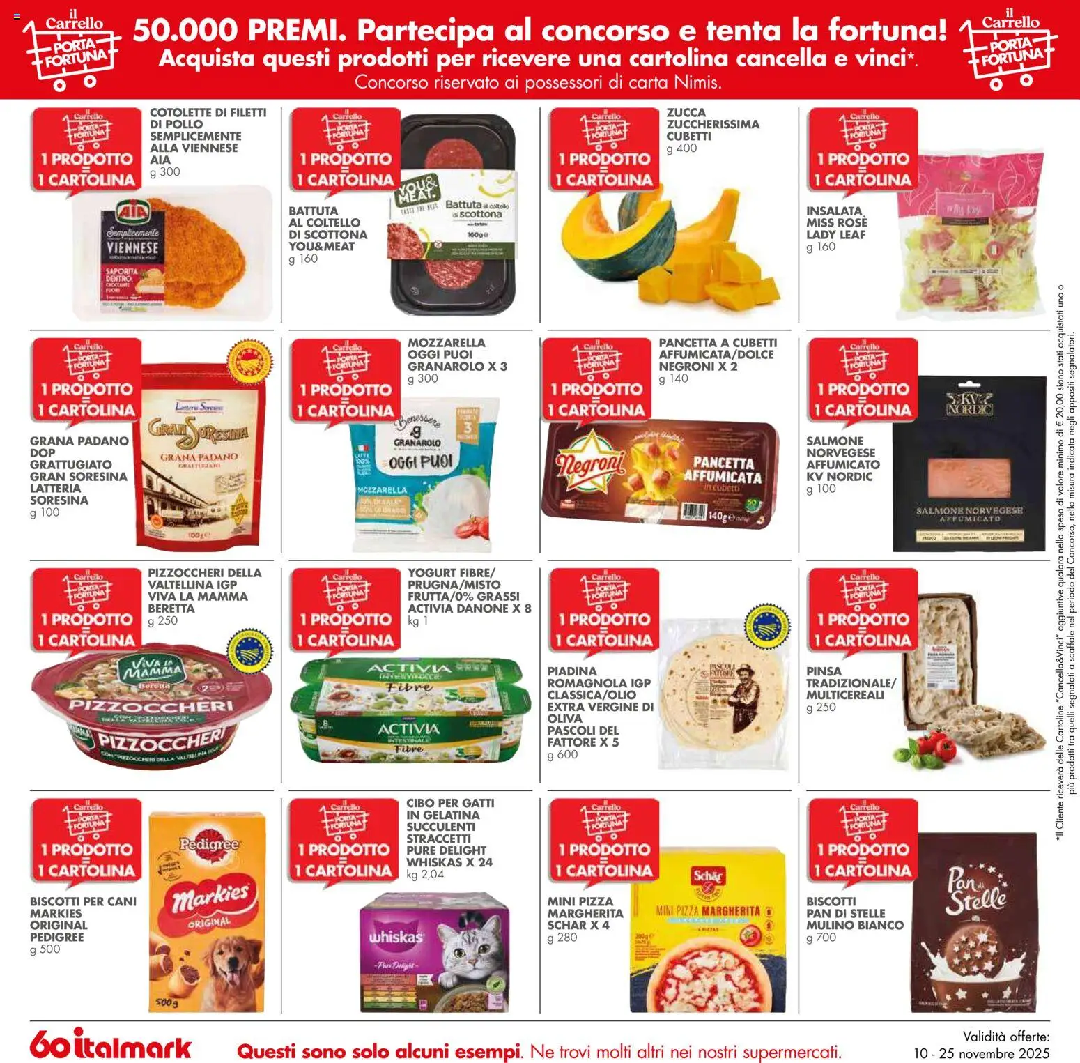 Volantino Italmark del 10.11.2025 | Pagina: 4 | Prodotti: Yogurt, Pollo, Biscotti, Mozzarella