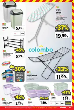 Katalog Plodine - Pregled kataloga iz trgovine Plodine, vrijedi od 18.03.2026 | Stranica: 61 | Proizvodi: Sušilo za rublje, Daska za glačanje