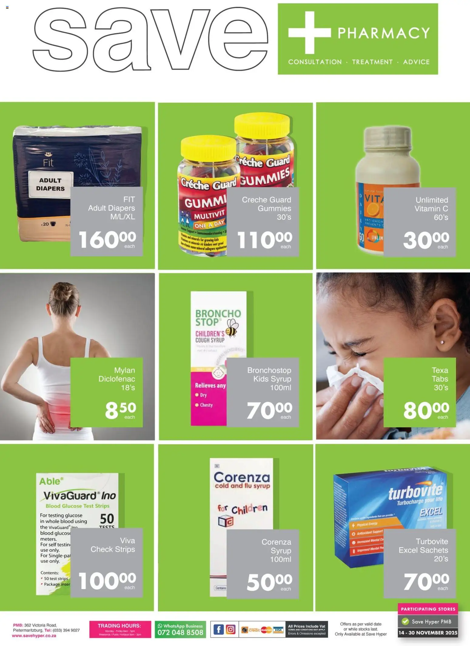 New Save catalogue – valid from 14.11.2025 | Page: 2 | Products: Cough syrup, Syrup