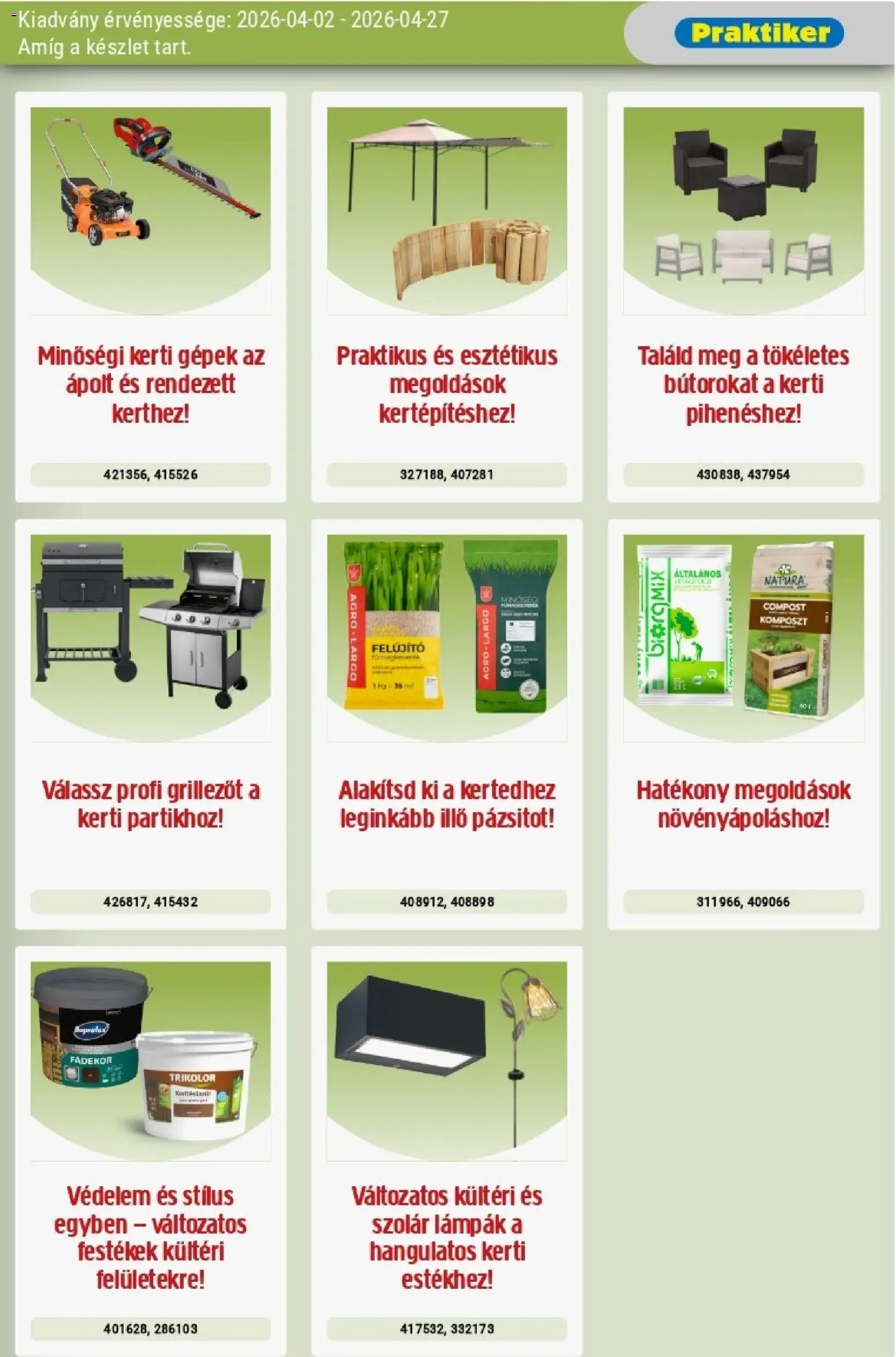 Praktiker akciós ujság - amely érvényes a következő dátumtól: 02.04.2026 | Oldal: 3
