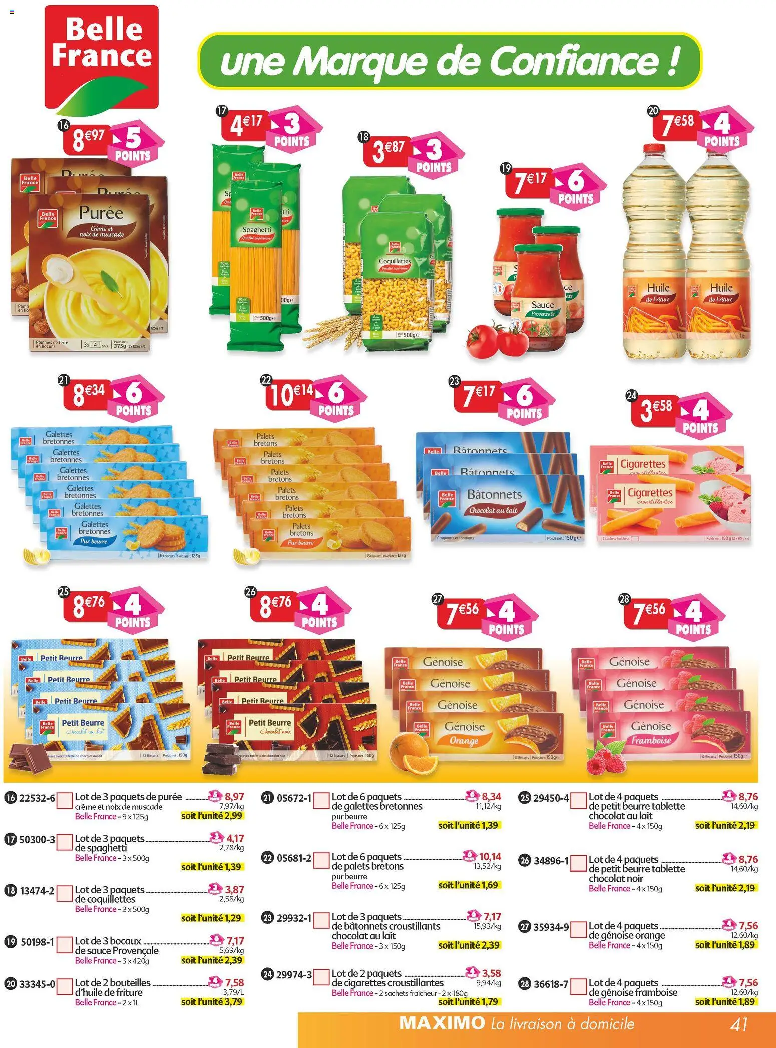 {H1} | Page: 41 | Produits: Framboise, Lait, Beurre, Pommes de terre