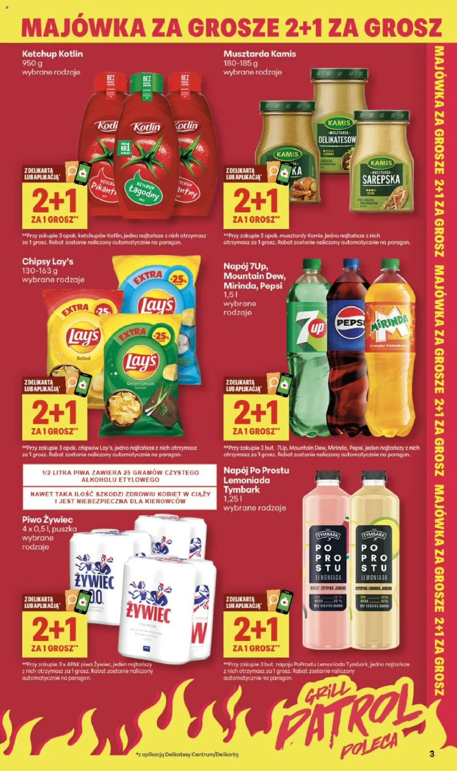 Delikatesy Centrum gazetka od 30.04.2026 | Strona: 3 | Produkty: Ketchup, Pepsi, Delikatesy, Musztarda