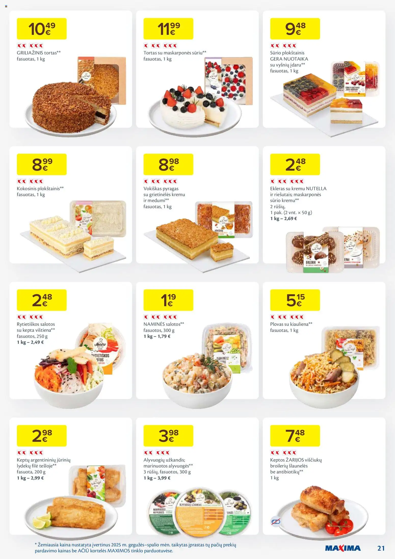 MAXIMA akcijos nuo 11.11.2025 | Puslapis: 21 | Prekių: Pyragas, Viščiukų, Vištiena, Kiauliena
