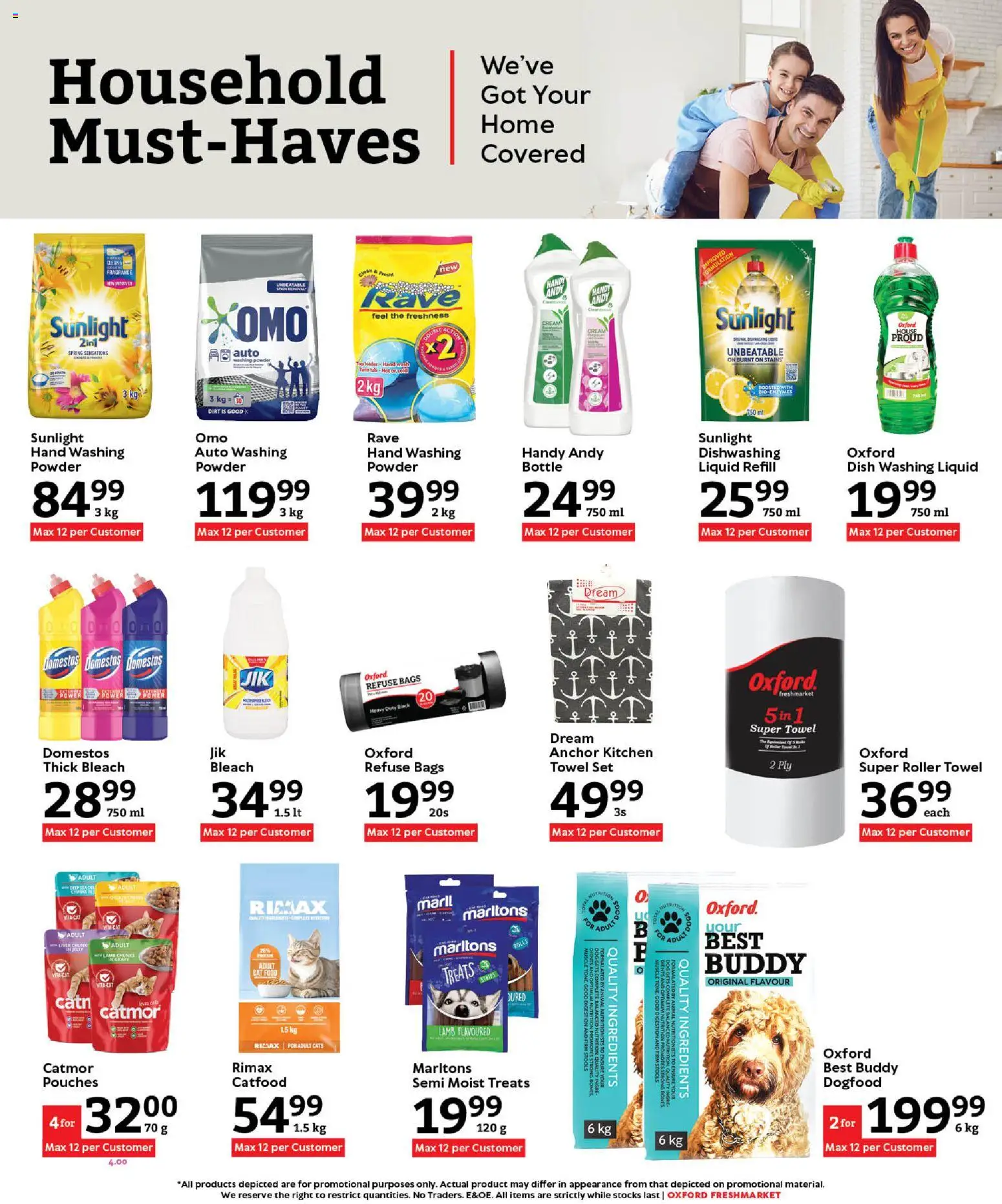 New Oxford Freshmarket catalogue – valid from 25.02.2026 | Page: 15 | Products: Bleach, Fragrance, Powder, Washing powder