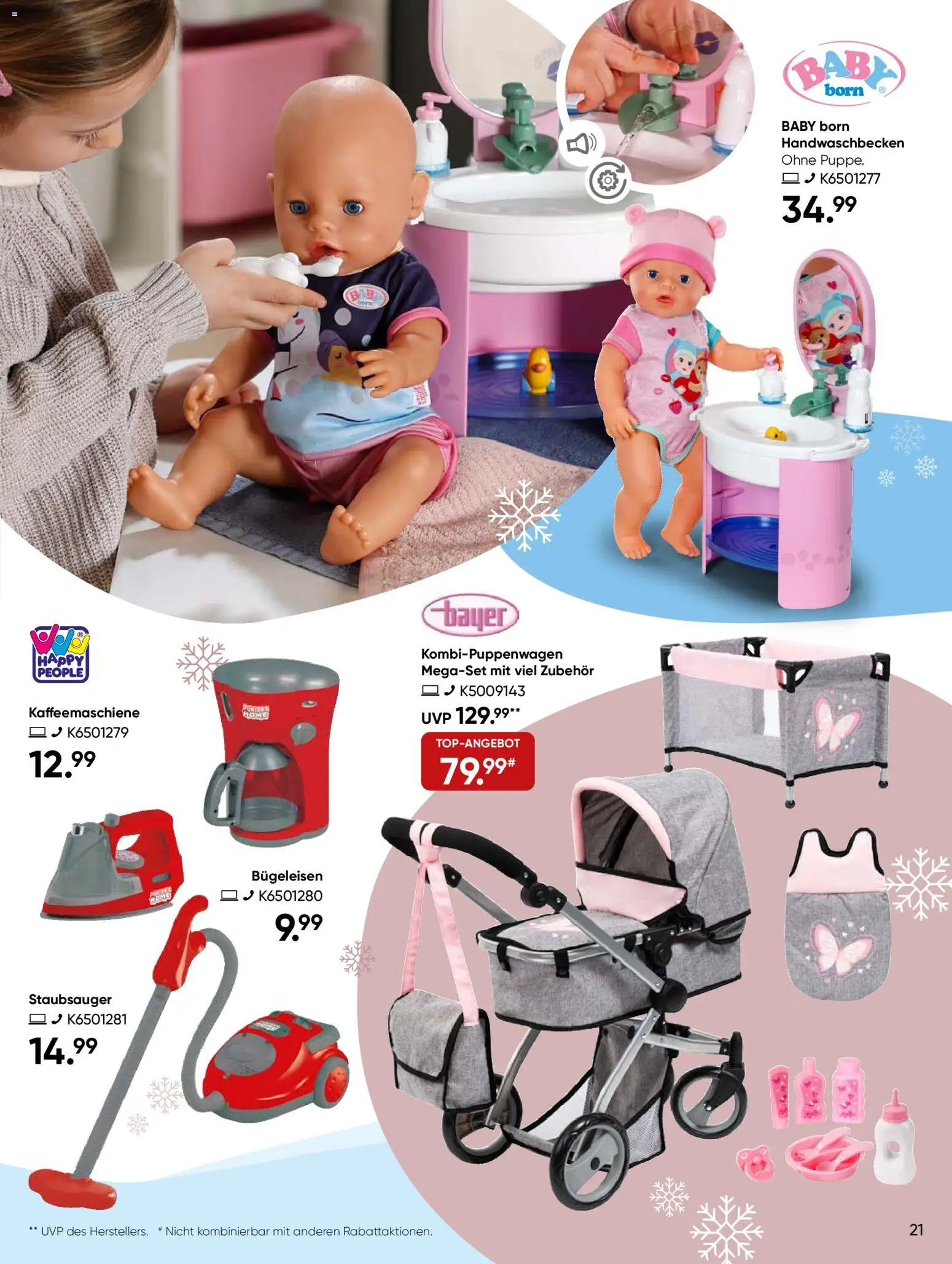 Galeria Karstadt Kaufhof  Weihnachtsmagazin – gültig ab 27.10.2025 | Seite: 21 | Produkte: Staubsauger, Bügeleisen