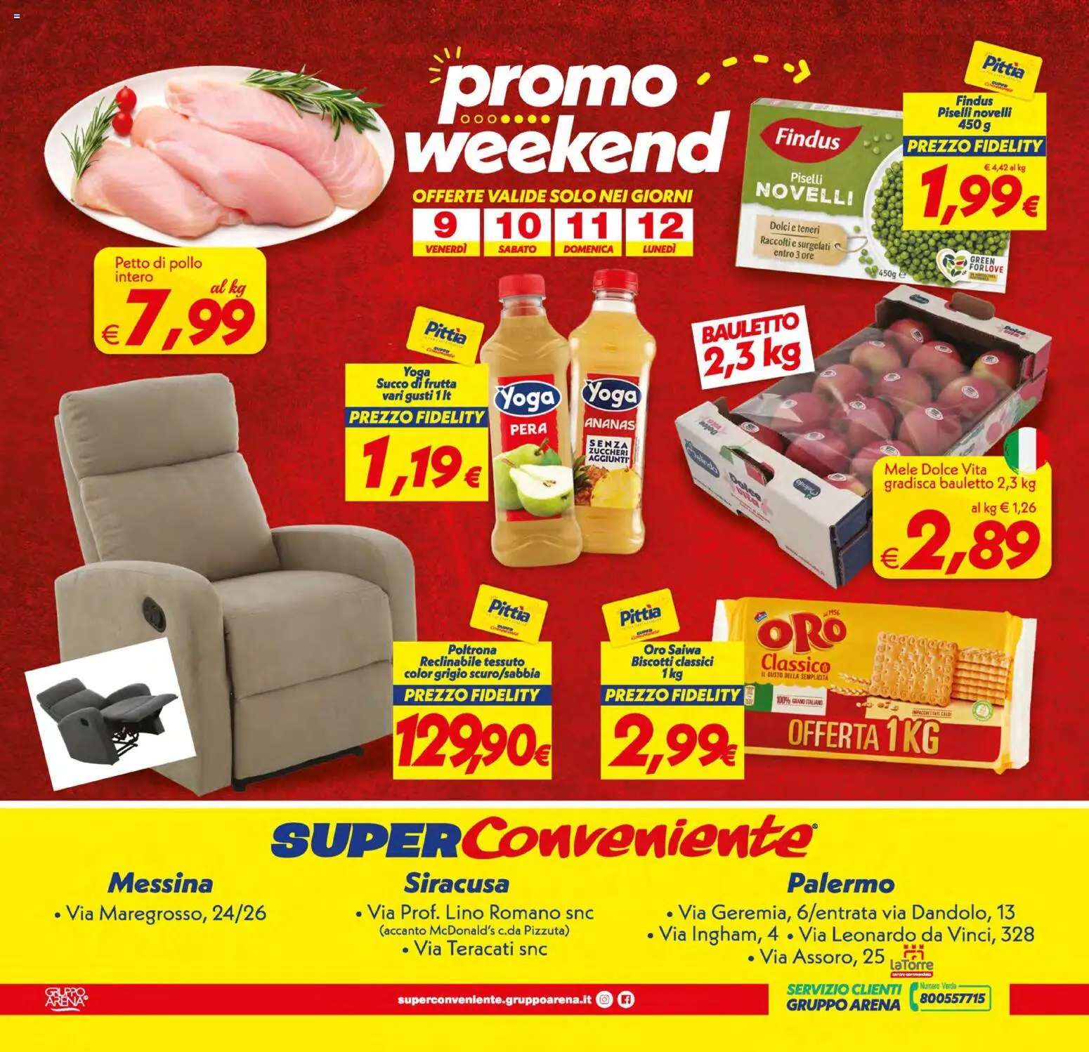 Volantino SuperConveniente del 05.01.2026 | Pagina: 24 | Prodotti: Succo, Mele, Biscotti, Ananas