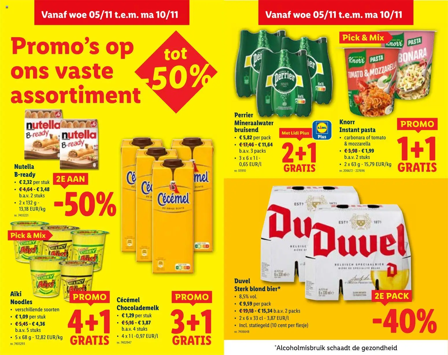 {H1} | Pagina: 9 | Producten: Pasta, Mozzarella, Mineraalwater