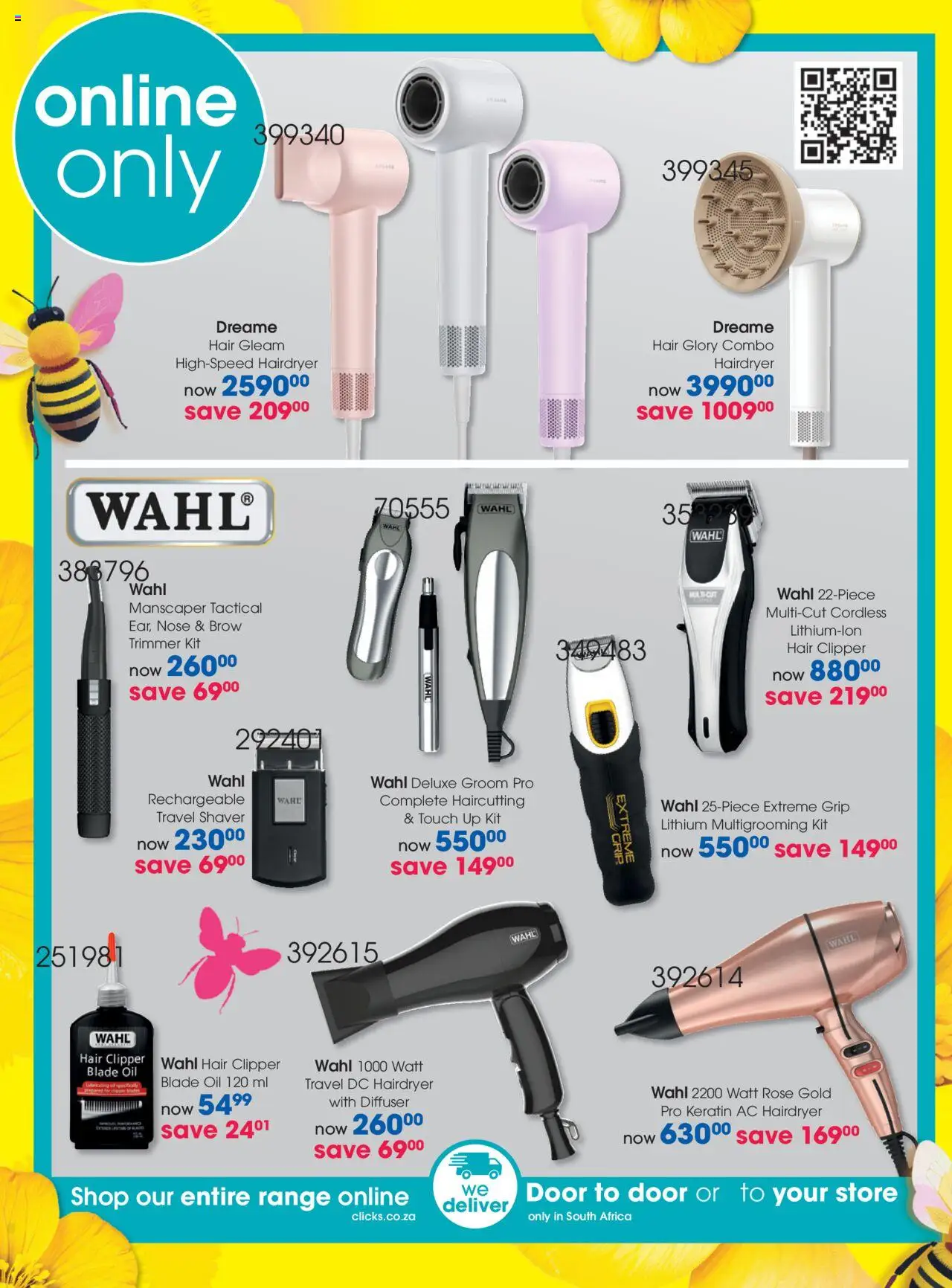 New Clicks catalogue – valid from 23.09.2025 | Page: 46 | Products: Diffuser, Hair clipper, Oil