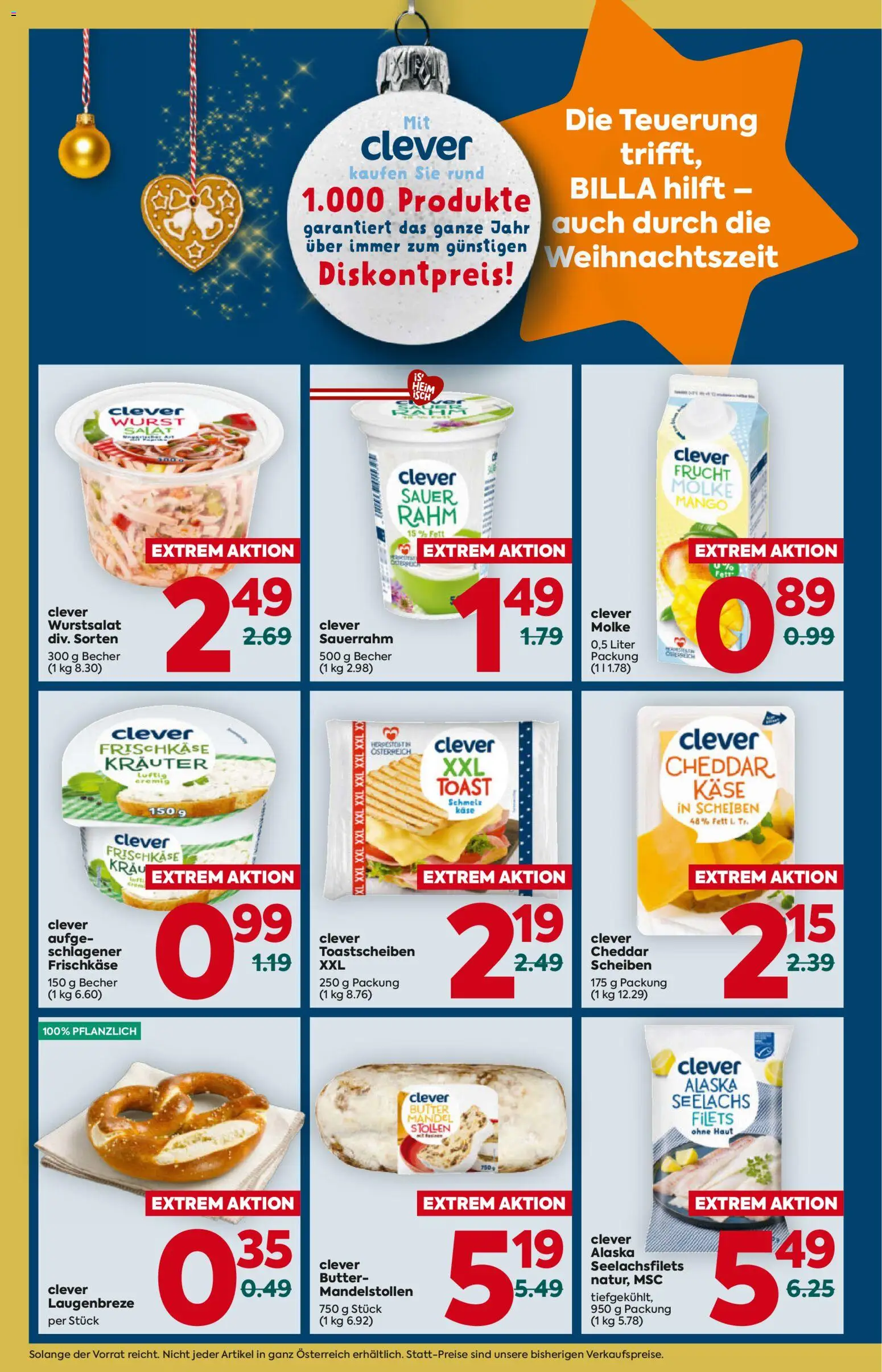 Billa Flugblatt - Niederösterreich gültig ab 20.11.2025 | Seite: 4 | Produkte: Mango, Wurst, Käse, Sauerrahm