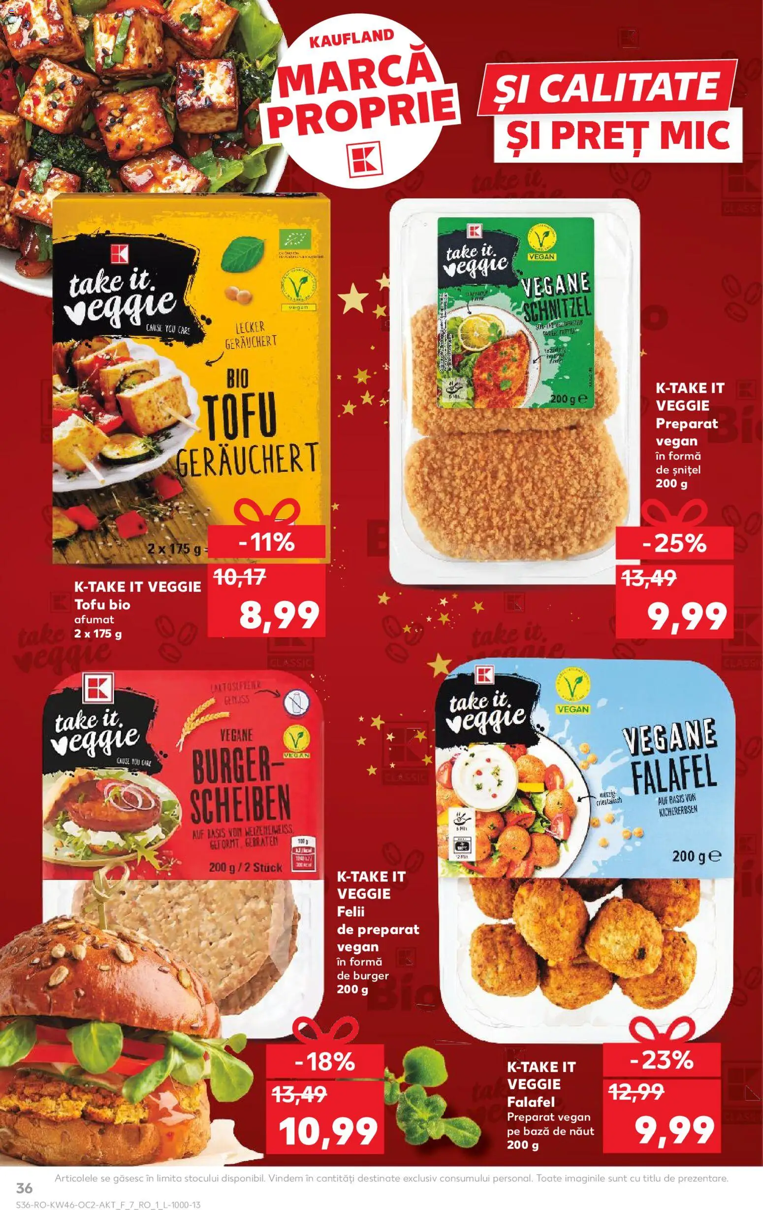Noul catalog Kaufland – valabil de la 12.11.2025 | Pagină: 36 | Produse: Şerit ödül, Burger