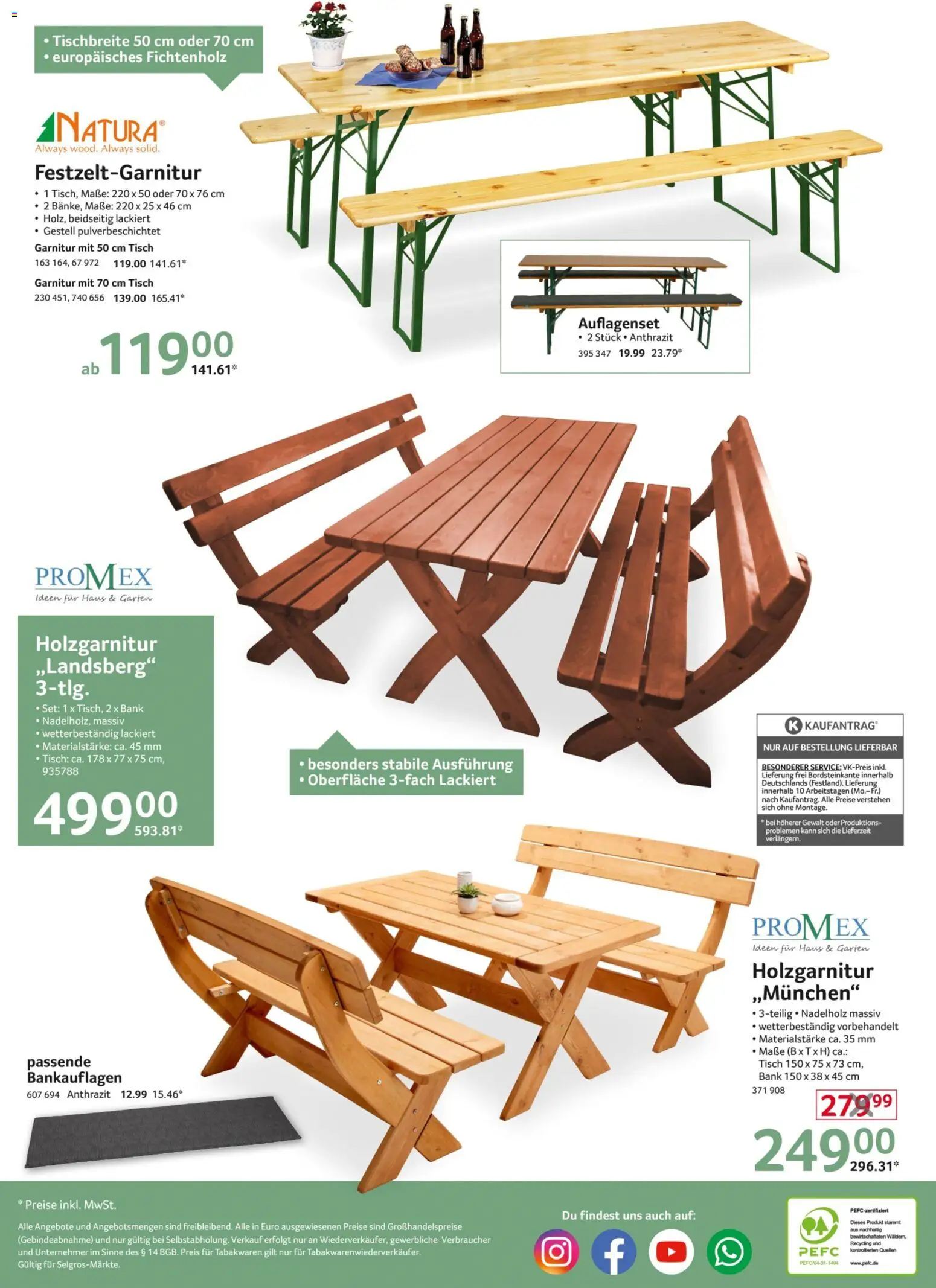 Selgros Garten & Freizeit – gültig ab 02.04.2026 | Seite: 16 | Produkte: Tisch