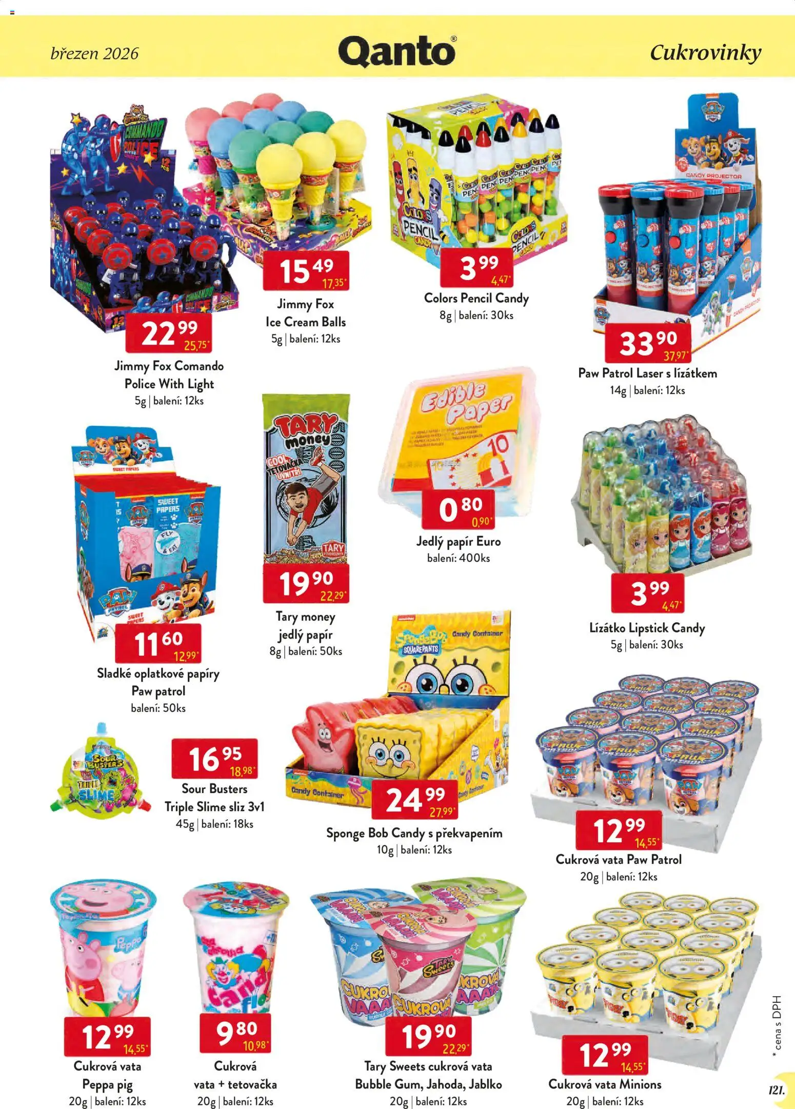 Astur & Qanto leták - Velkoobchod 03/2026 od 01.03.2026 | Strana: 121 | Produkty: Cukroví, Police