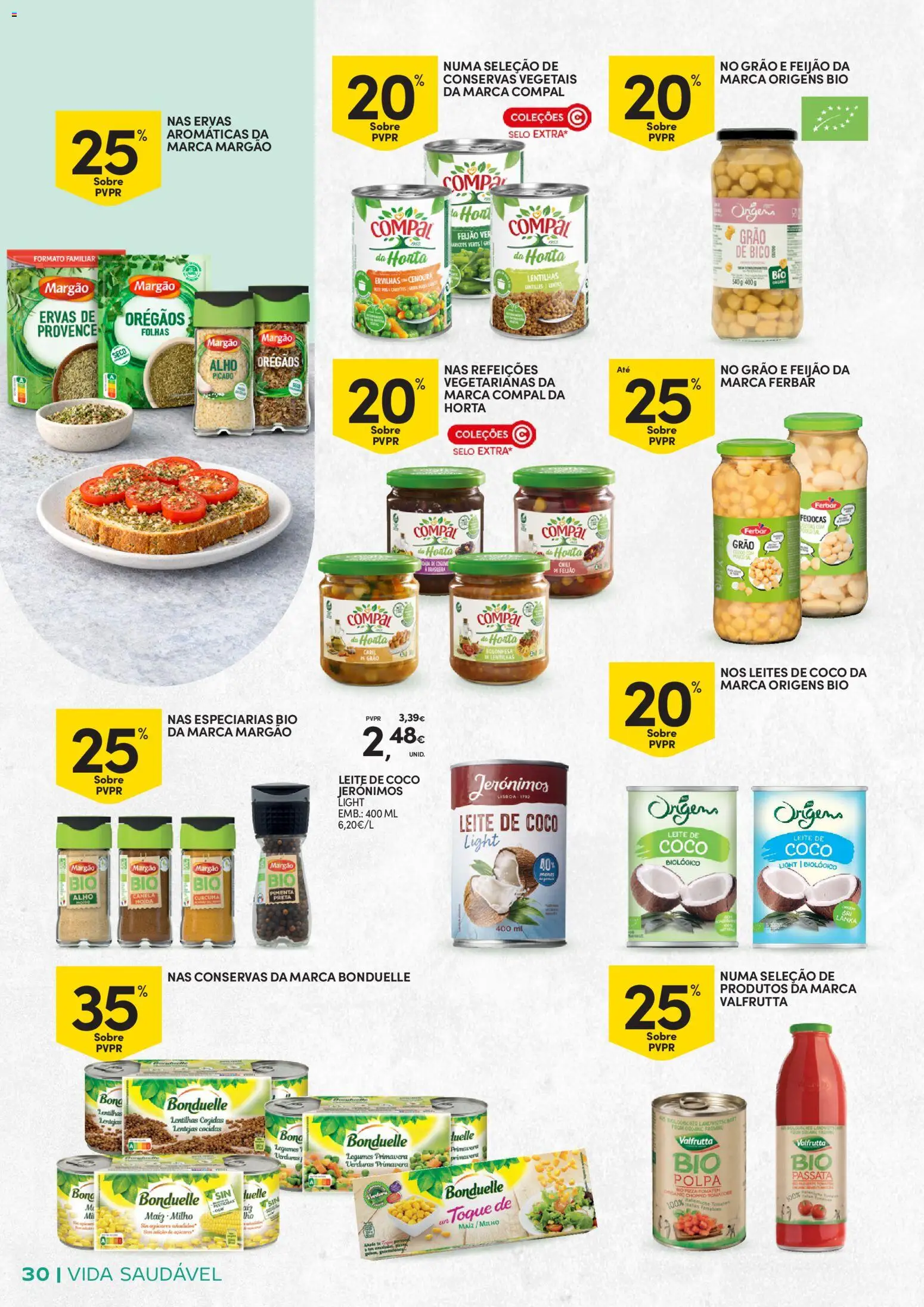 Continente - Vida Saudável: Passe a comer melhor │ válido de 20.01.2026 | Página: 30 | Produtos: Orégãos, Curcuma, Pimenta, Canela