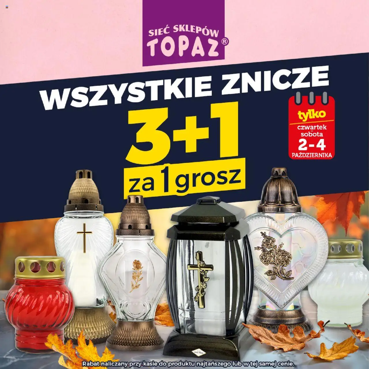 Topaz Gazetka - Znicze wkłady od 29.09.2025 | Strona: 3 | Produkty: Znicze
