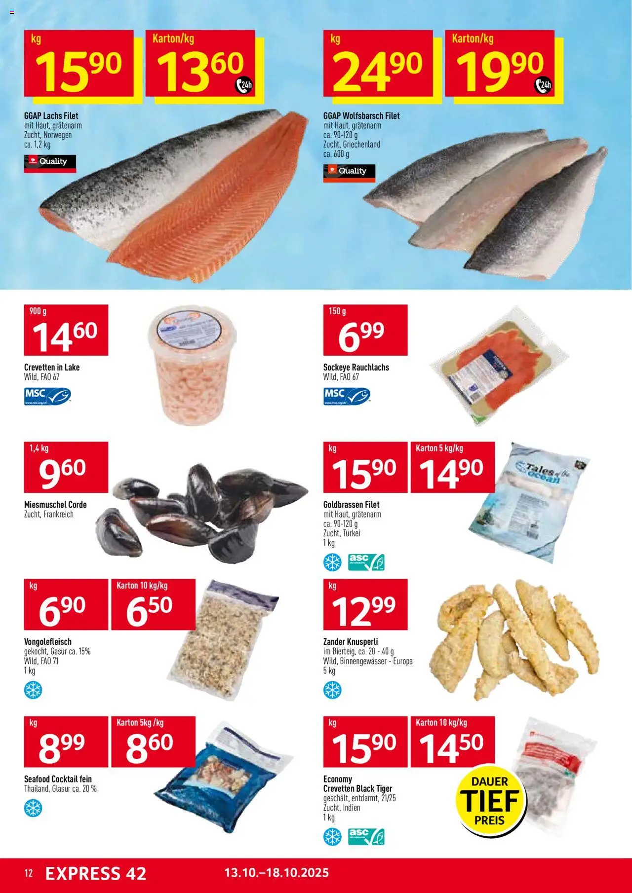 Prodega Aktionen – gültig ab 13.10.2025 | Seite: 12 | Produkte: Lachs