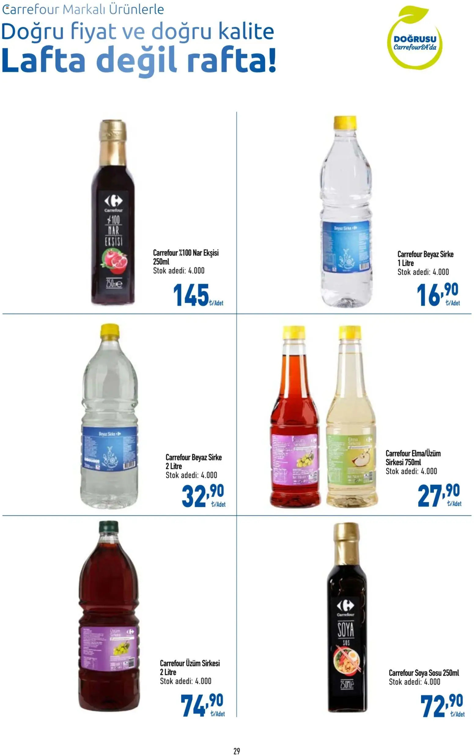 CarrefourSA Katalog - 09.04.2026 tarihinden itibaren geçerlidir | Sayfa: 30 | Ürünler: Sirke, Nar ekşisi, Üzüm, Nar