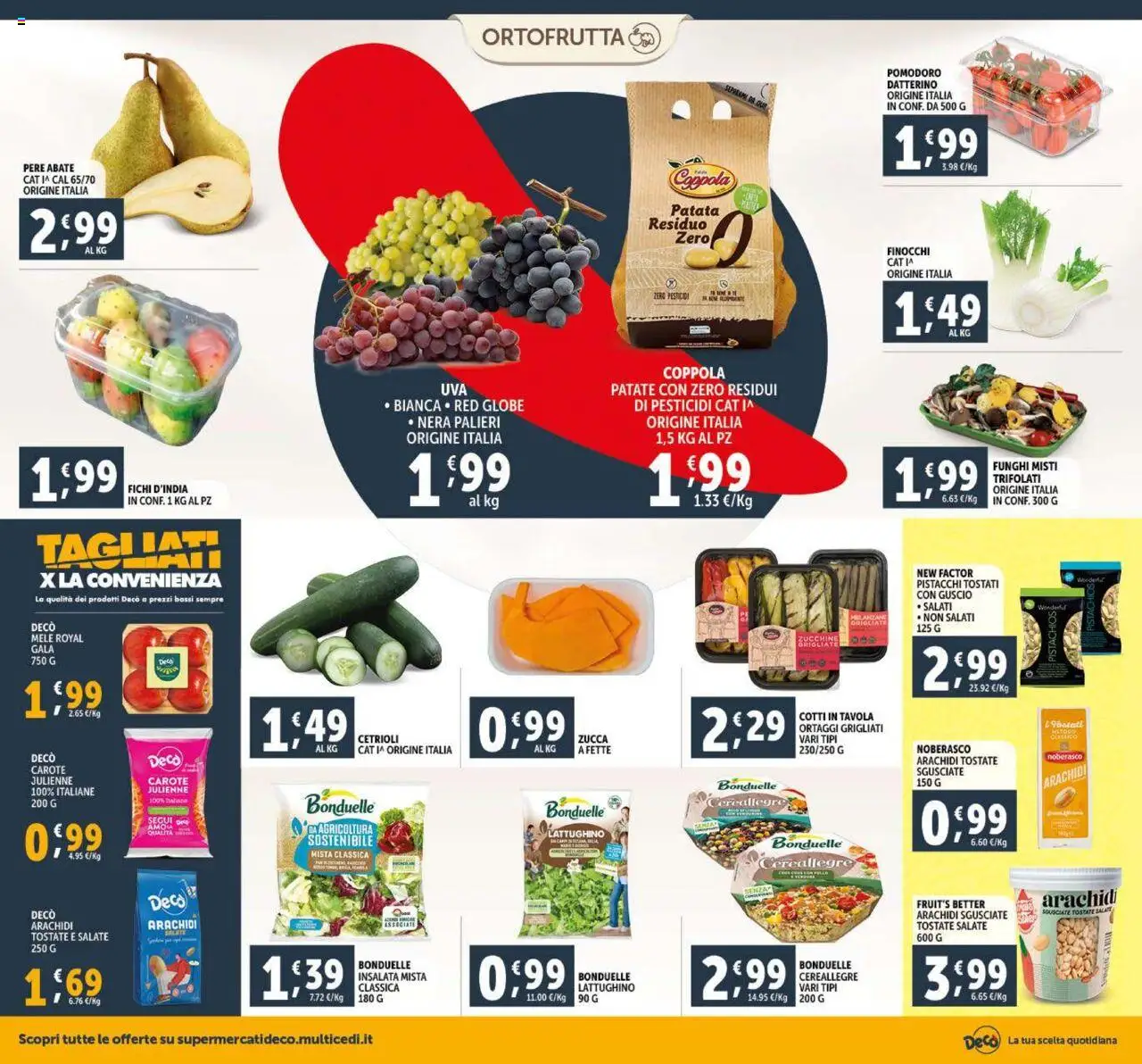 Volantino Decò del 23.09.2025 | Pagina: 6 | Prodotti: Pomodoro, Carote, Ortaggi, Melanzane