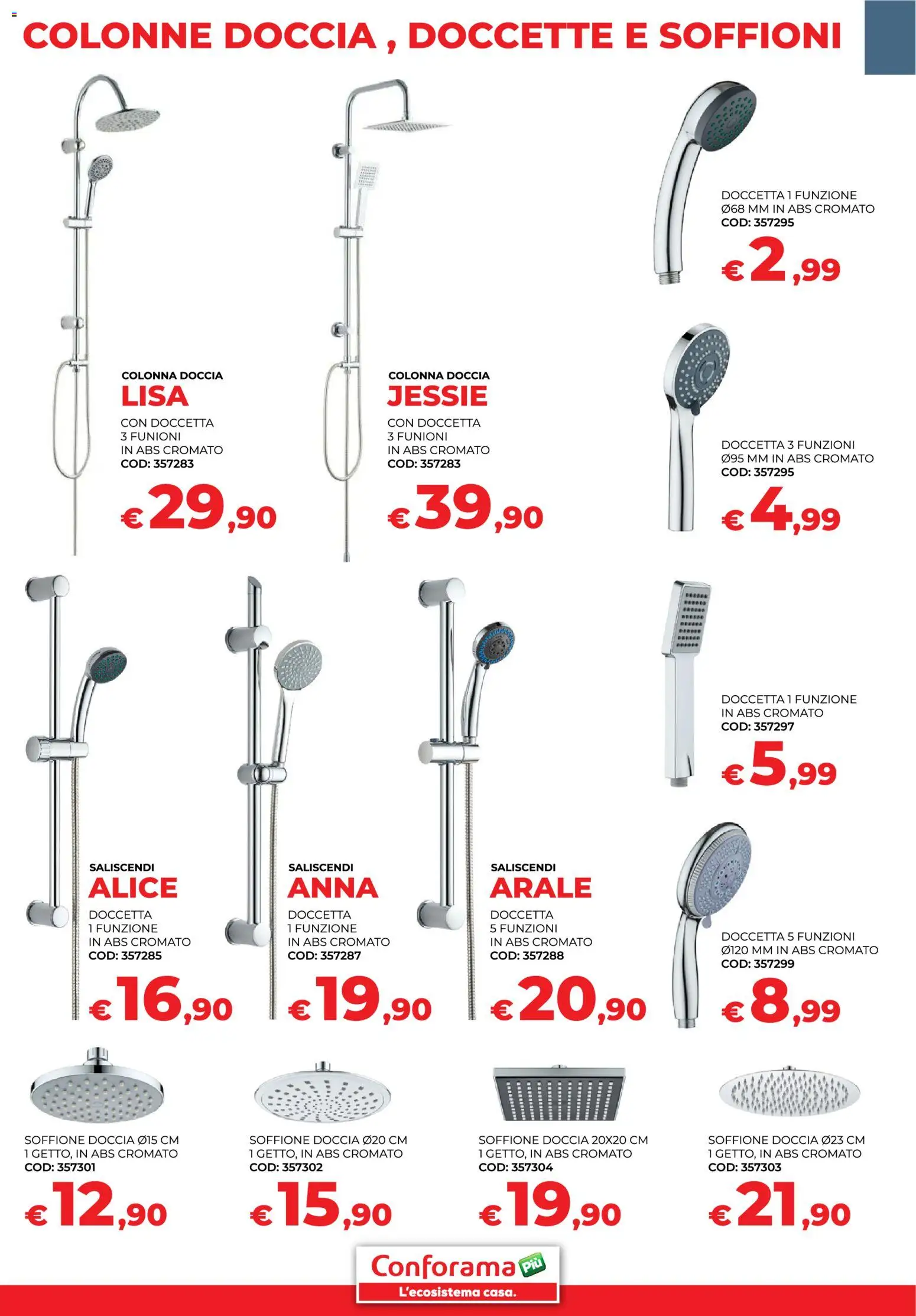Volantino Conforama del 30.01.2026 | Pagina: 25 | Prodotti: Doccia