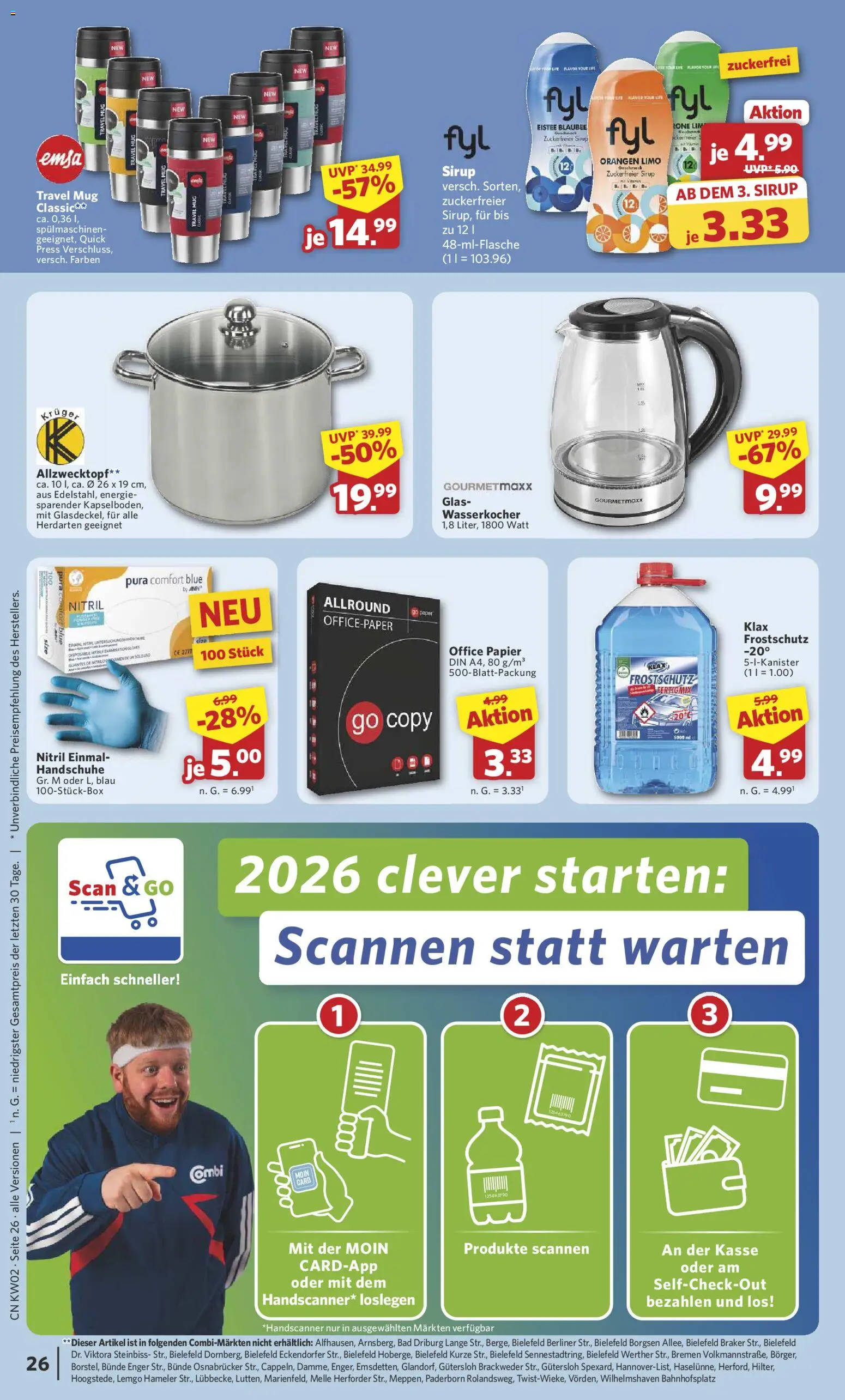 Combi Prospekt 	 – gültig ab 05.01.2026 | Seite: 27 | Produkte: Berliner, Bad, Sirup, Handschuhe