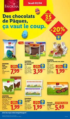 LIDL - Prévisualisation de FAVORINA Œufs chocolat au lait, 1 kg Fourrage praliné et lait valide à partir de 02.04.2026 | Page: 21