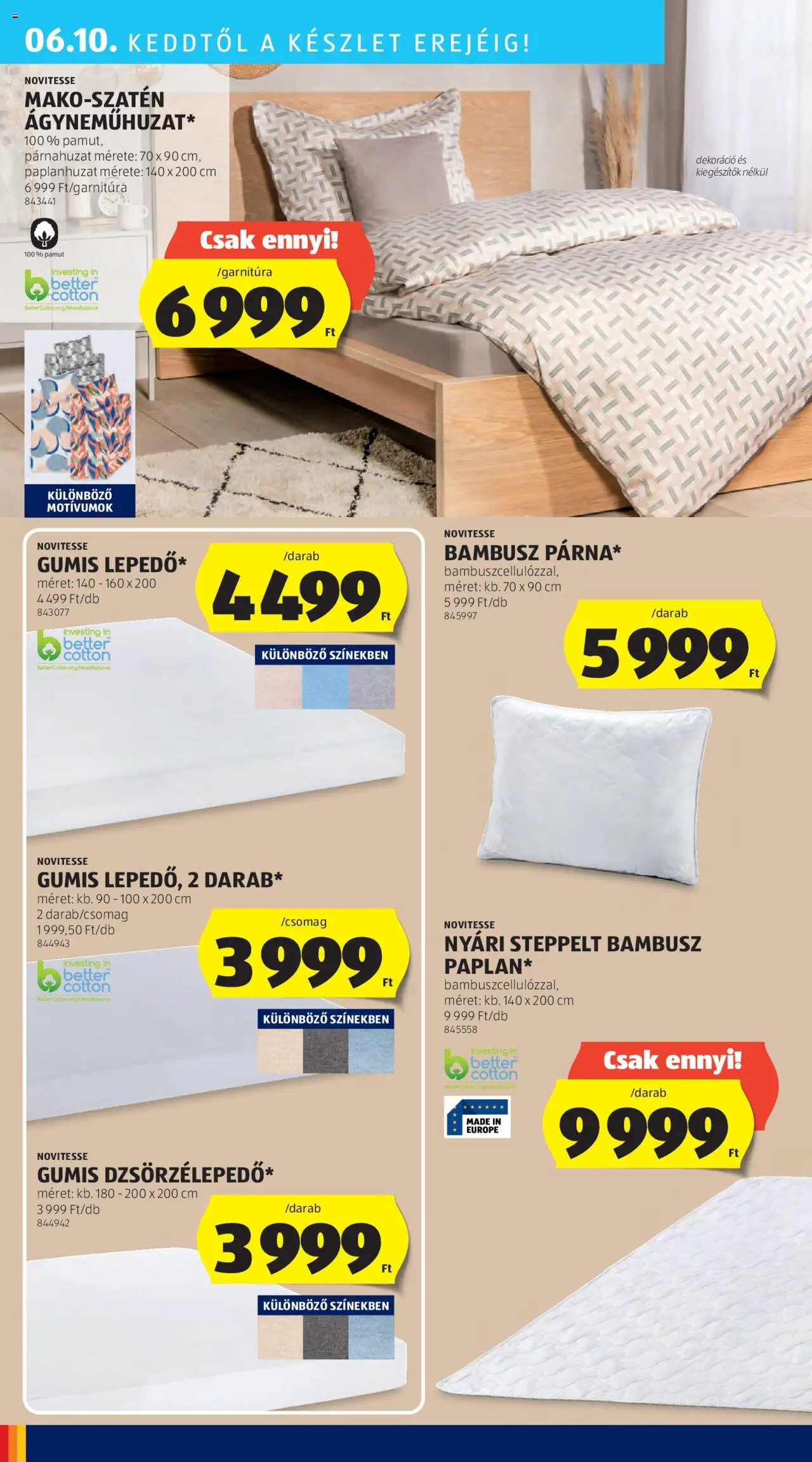 Aldi akciós ujság - amely érvényes a következő dátumtól: 05.06.2025 | Oldal: 42 | Termékek: Párnahuzat, Dekoráció