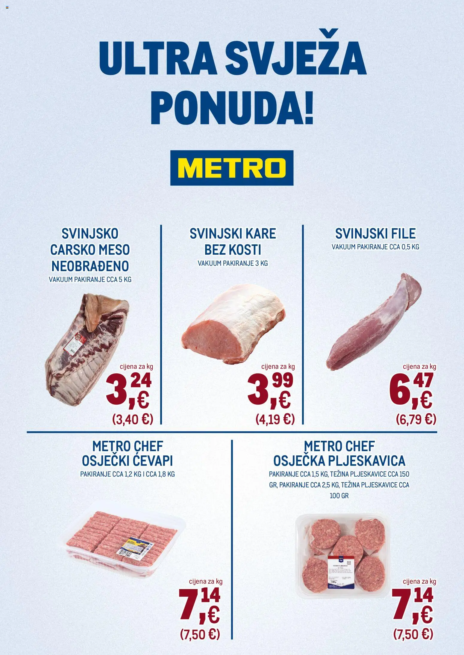 Metro katalog | vrijedi od 22.12.2025 | Stranica: 4 | Proizvodi: Svinjski kare, Meso, Svinjski file, Pljeskavice