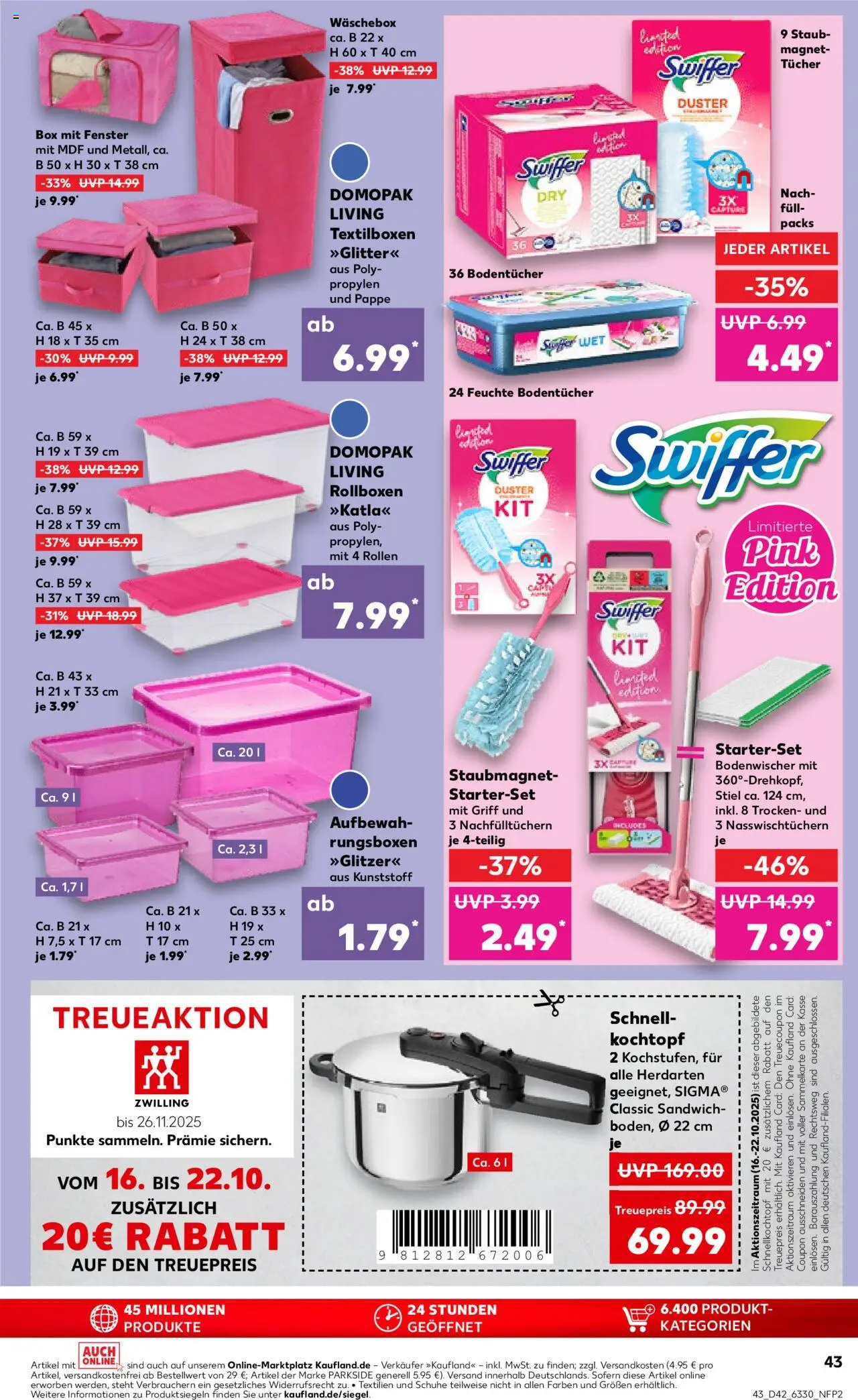 Kaufland prospekt Hamburg	 – gültig ab 16.10.2025 | Seite: 43 | Produkte: Box, Swiffer