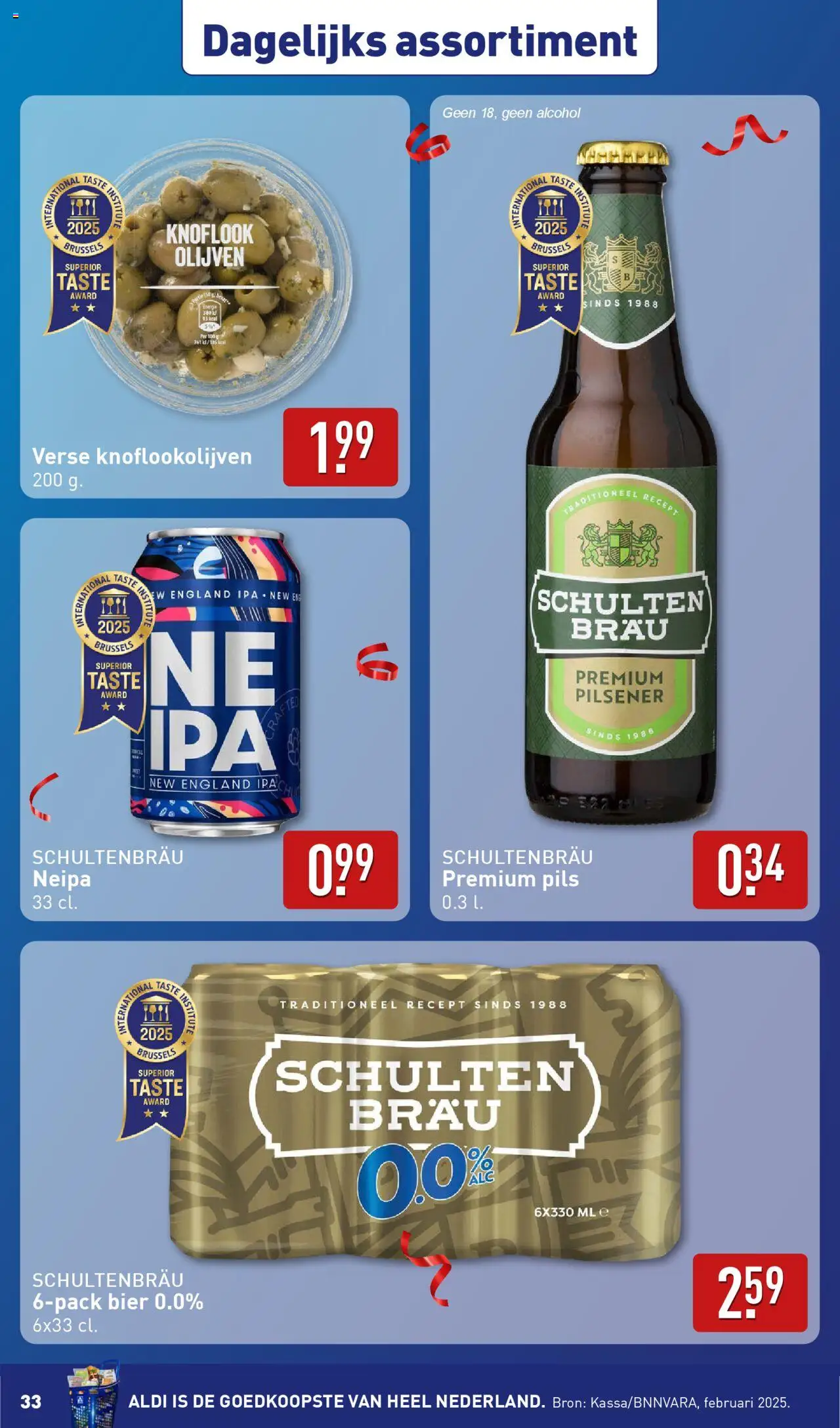  | Pagina: 33 | Producten: Bier, Olijven, Alcohol, Knoflook
