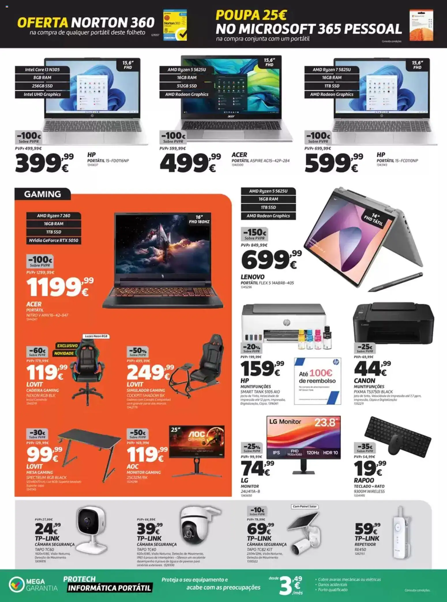 Radio Popular folheto │ válido de 07.04.2026 | Página: 6 | Produtos: Monitor, Teclado, Porta, Cadeira