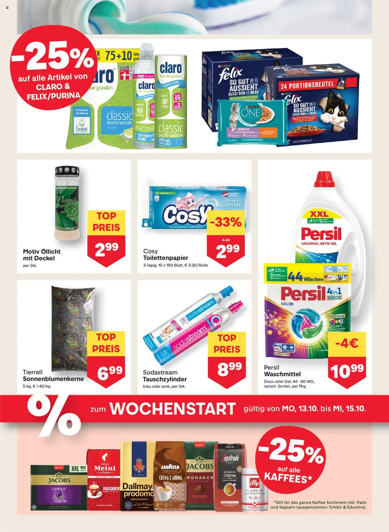MPREIS Hohenems gültig ab 09.10.2025 | Seite: 11 | Produkte: Gemüse, Kaffee, Waschmittel