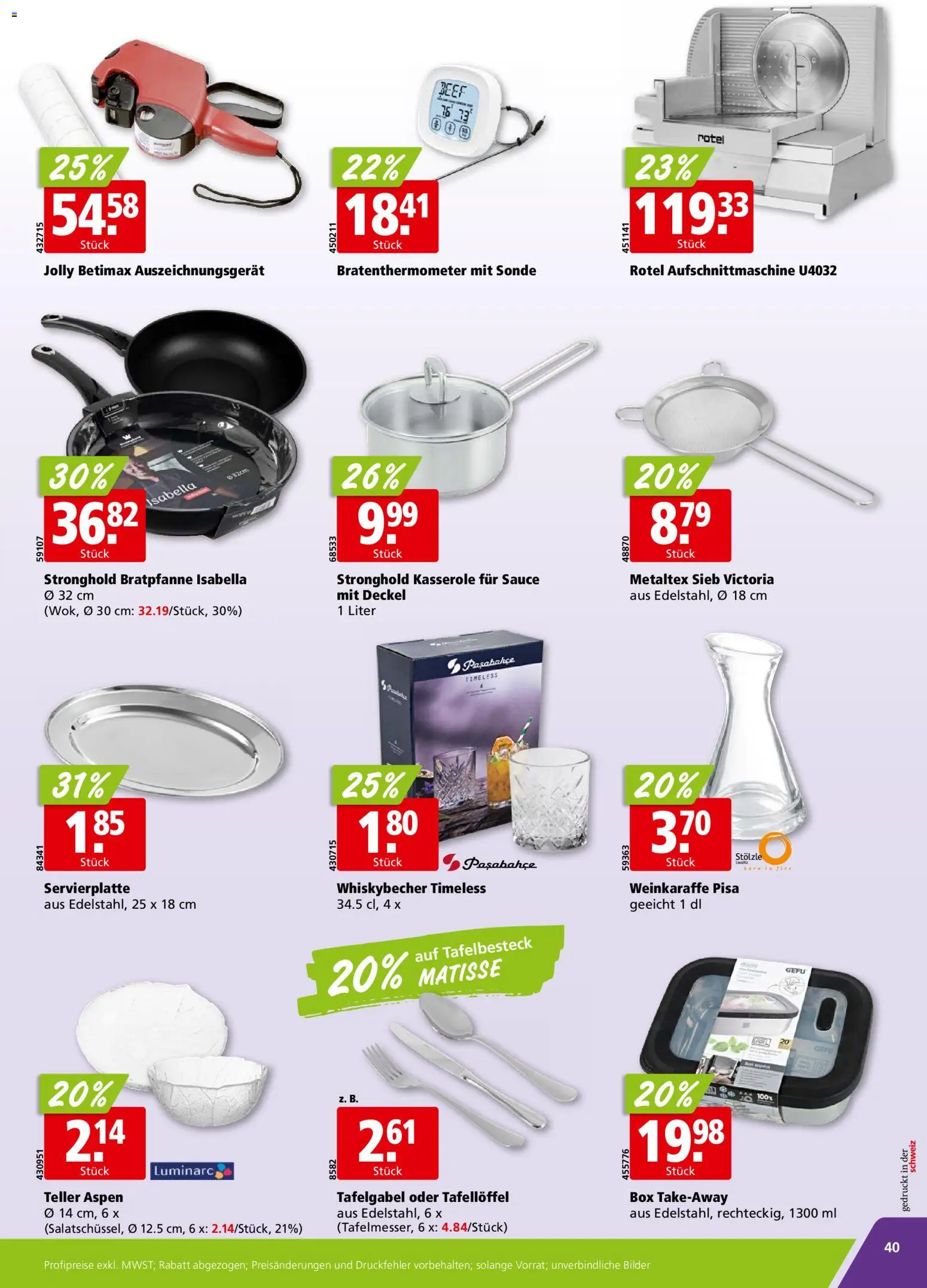 Aligro Aktionen Chavannes, Matran, Genf, Sitten – gültig ab 23.02.2026 | Seite: 40 | Produkte: Box, Bilder