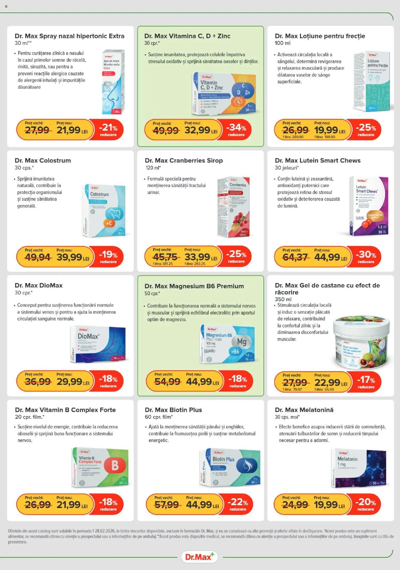Noul catalog Dr.Max – valabil de la 01.02.2026 | Pagină: 3 | Produse: Sirop, Apă