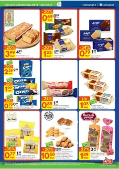 ČIA MARKET leidinys galioja nuo 14.04.2026 | Puslapis: 11 | Prekių: Bandelės, Pyragas, Varškė, Vafliai