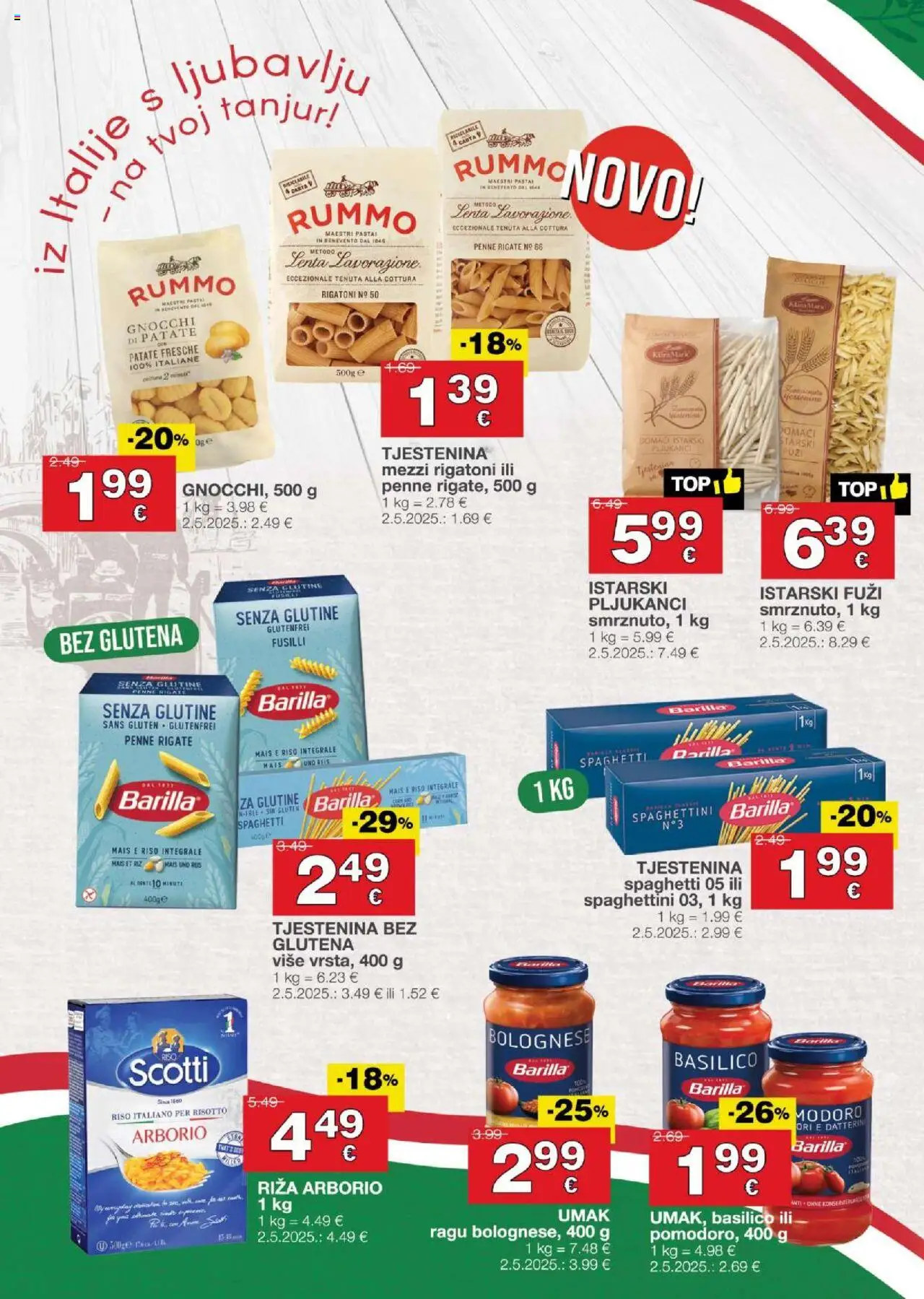 Stanić Diskont katalog | vrijedi od 16.10.2025 | Stranica: 2 | Proizvodi: Riža, Umak, Badem, Barilla