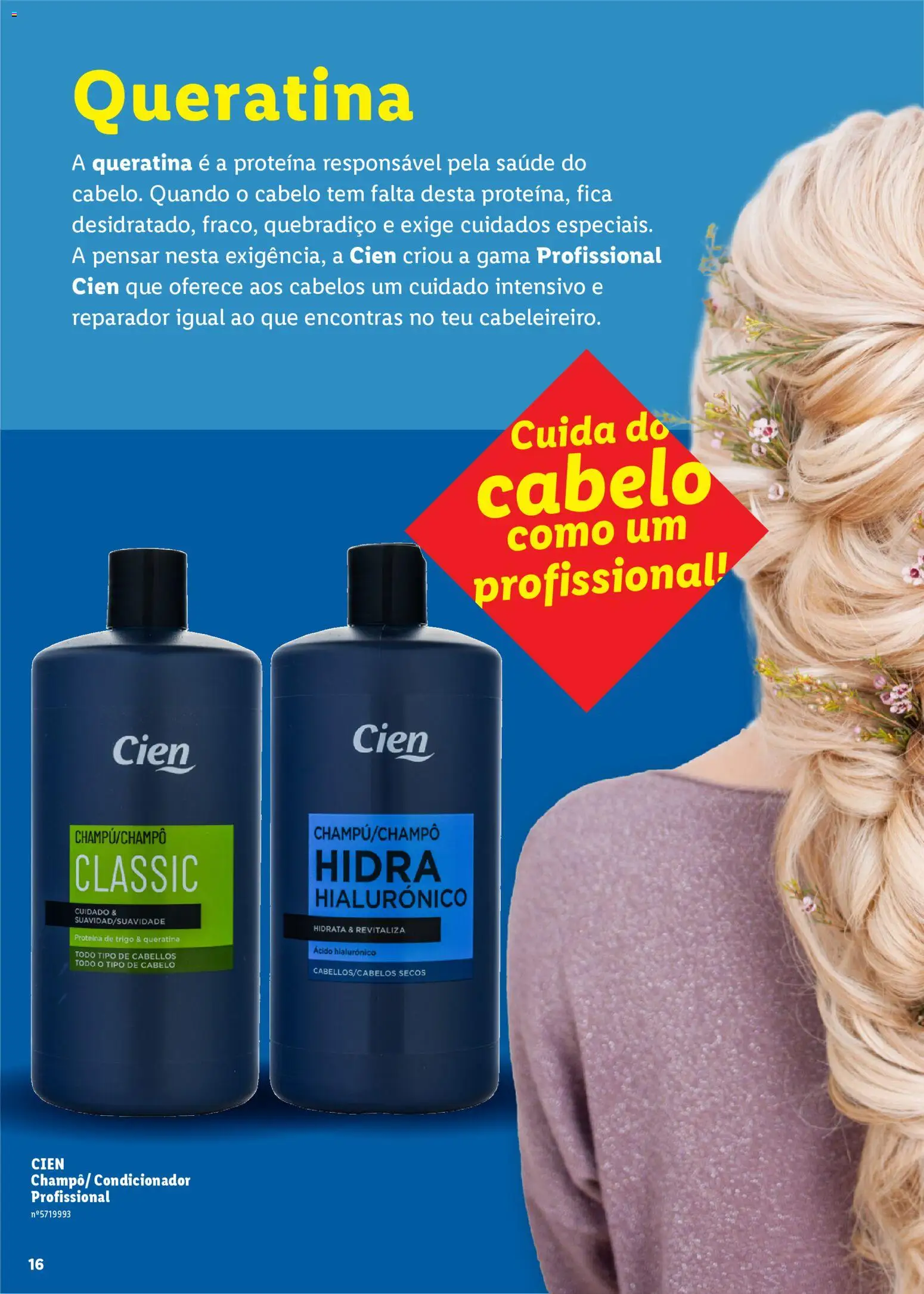 Lidl Beleza Inteligente │ válido de 16.03.2026 | Página: 16 | Produtos: Condicionador, Proteina