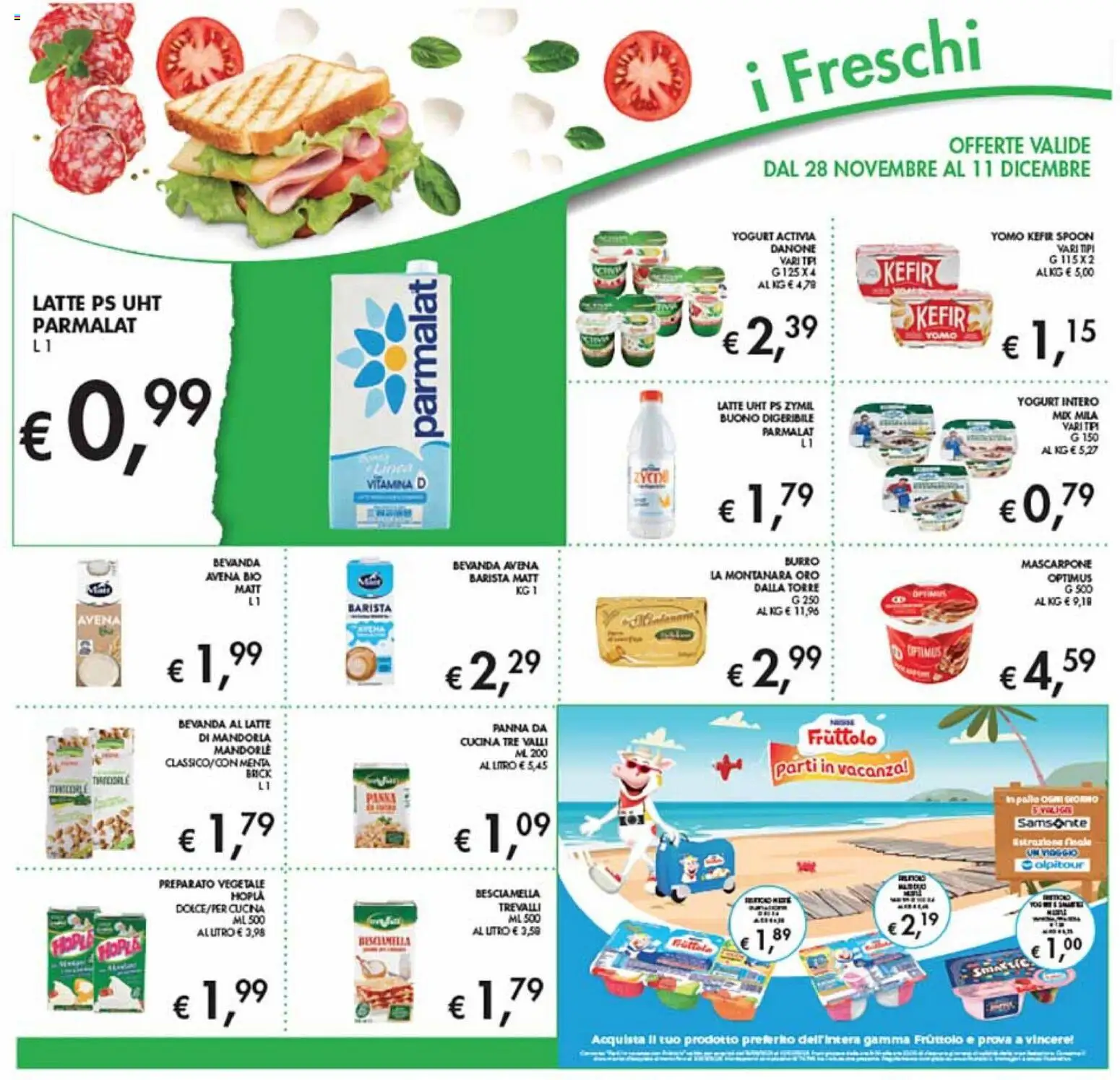 Volantino Coal del 28.11.2025 | Pagina: 9 | Prodotti: Panna, Latte, Mascarpone, Besciamella