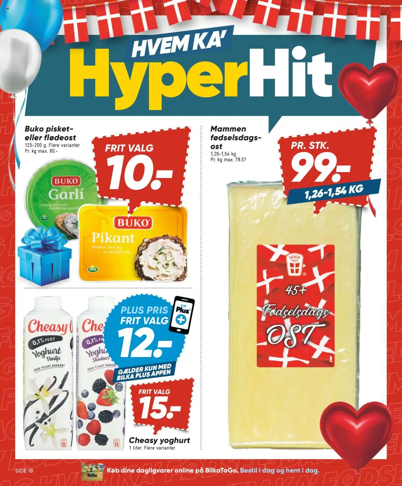 Bilka Tilbudsavis gyldig fra 01.08.2025 | Side: 18 | Produkter: Yoghurt, Løg, Flødeost, Vanilje