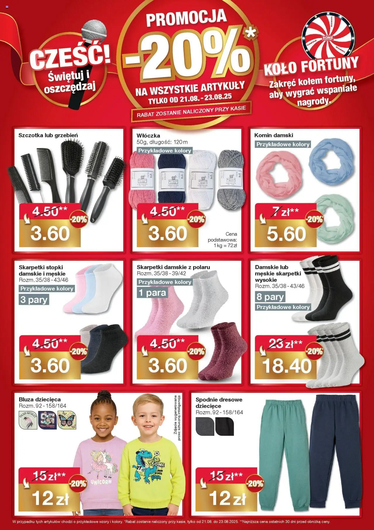 Woolworth Gazetka - Już w Warszawie od 21.08.2025 | Strona: 2 | Produkty: Spodnie, Skarpetki, Szczotka, Grzebień
