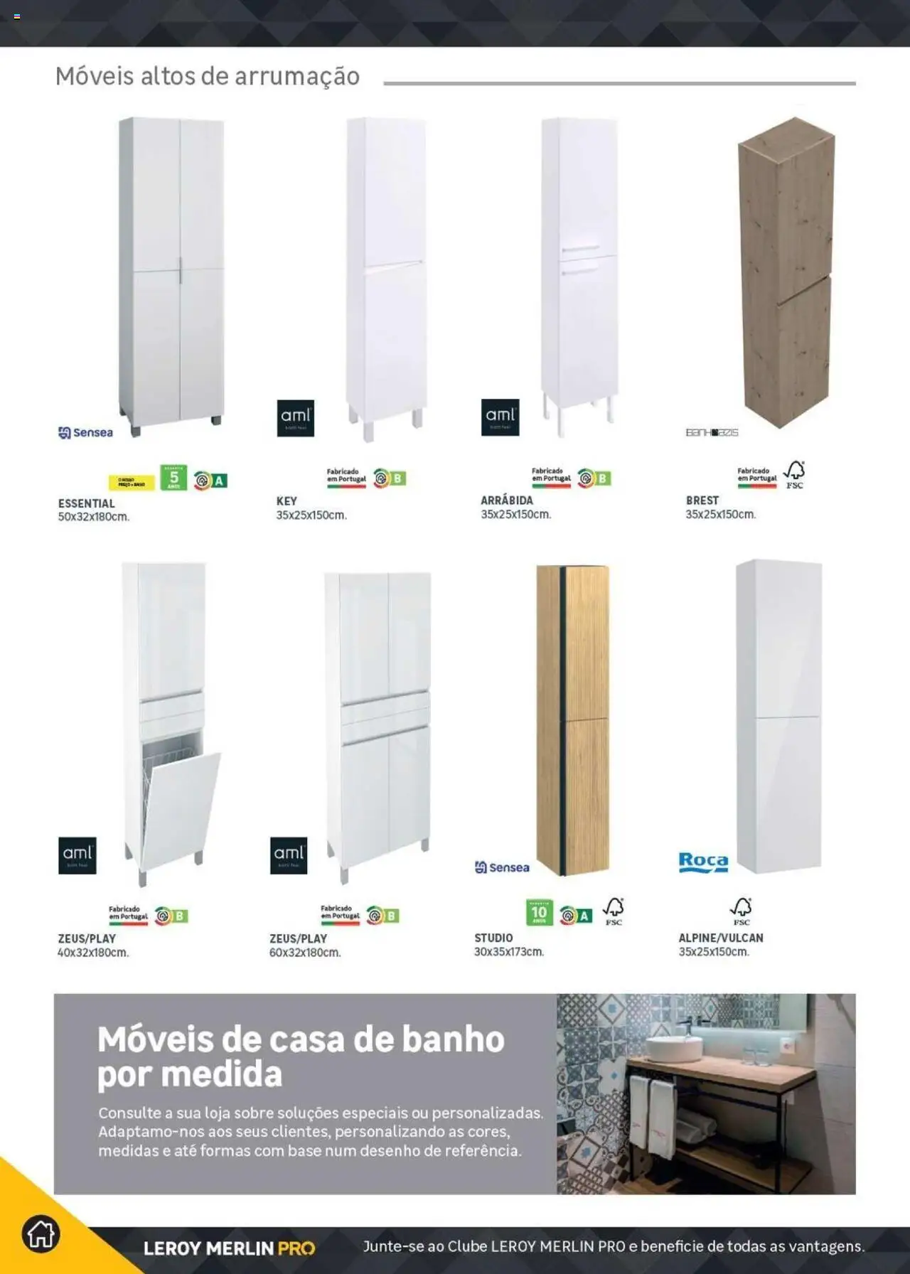 Leroy Merlin Catálogo │ válido de 18.11.2024 | Página: 260 | Produtos: Base, Casa de banho, Banho
