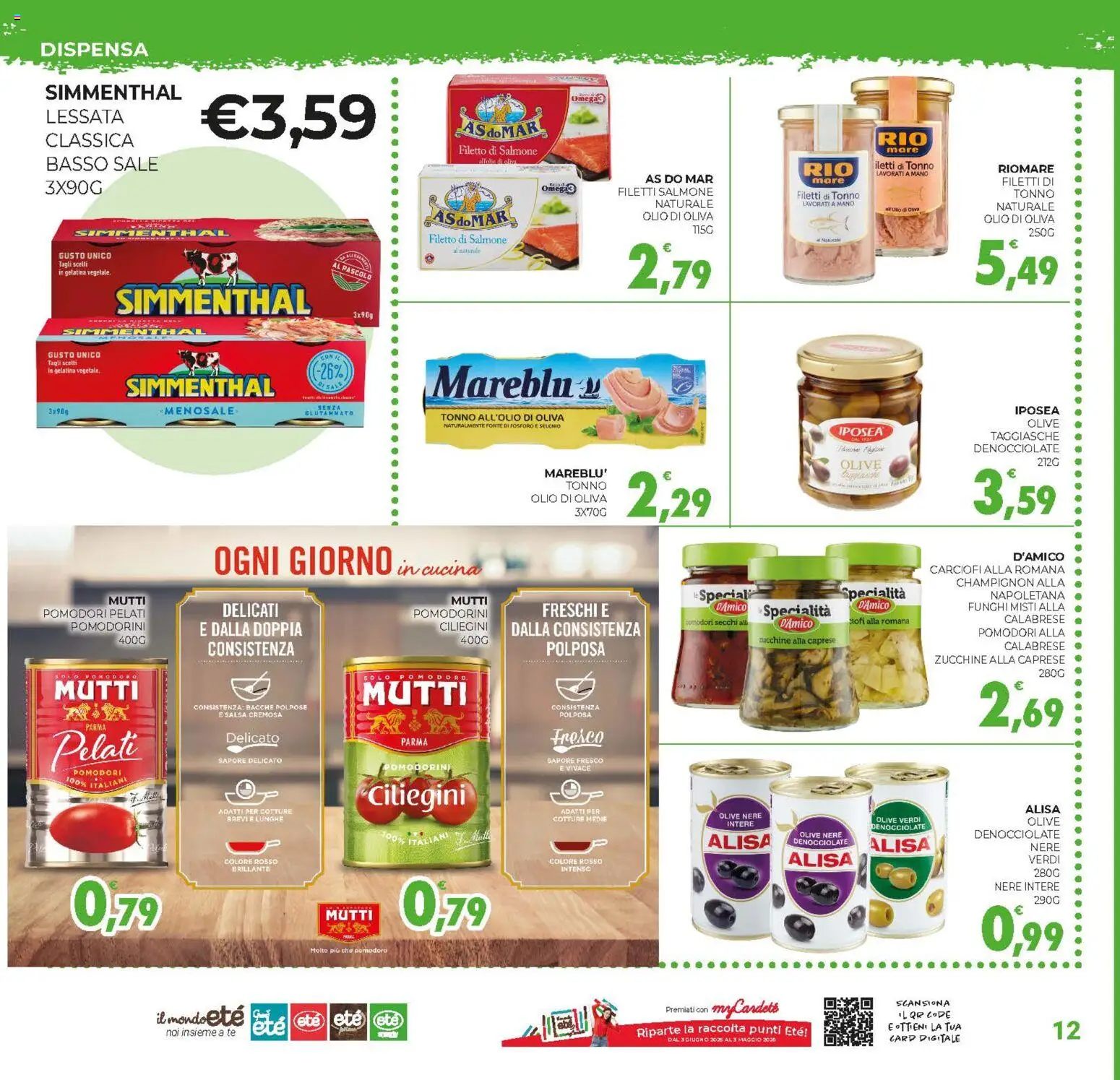 Volantino Eté del 02.12.2025 | Pagina: 12 | Prodotti: Salmone, Tè, Tonno, Zucchine