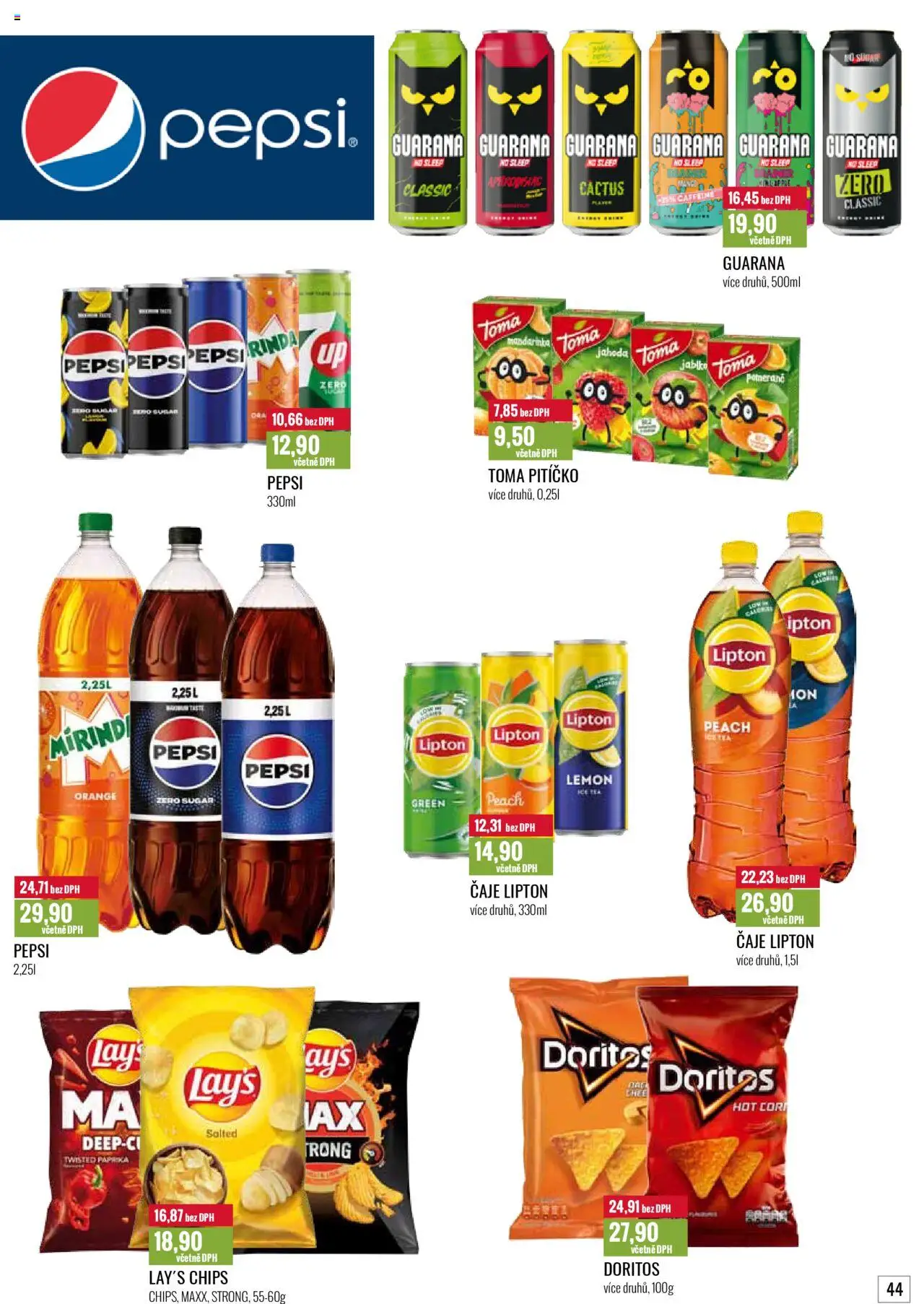 Ratio leták od 01.10.2025 | Strana: 45 | Produkty: Pepsi, Paprika, Čaje, Lay's