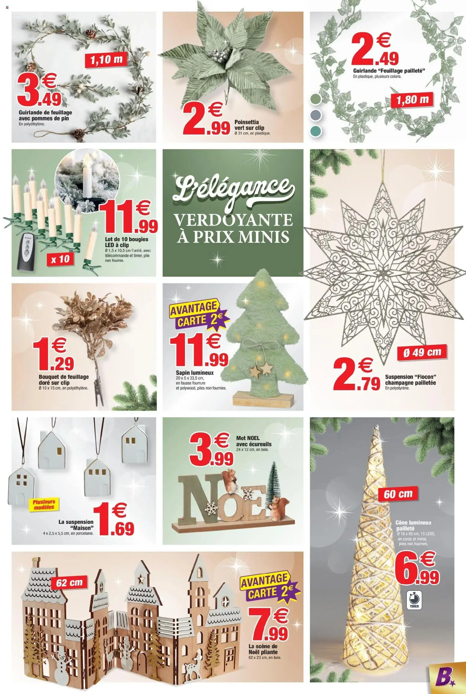 {H1} | Page: 7 | Produits: La suspension, Sapin lumineux, Télécommande, Piles