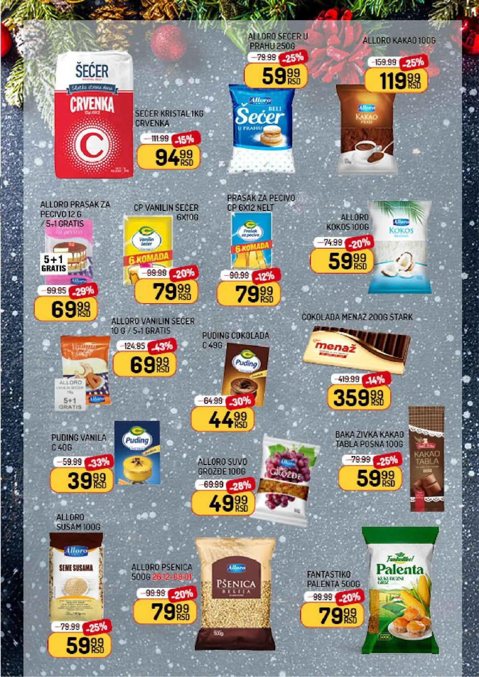 Aman katalog - važi od 20.12.2025 | Strana: 9 | Proizvode: Šećer kristal, Palenta, Šećer, Pecivo