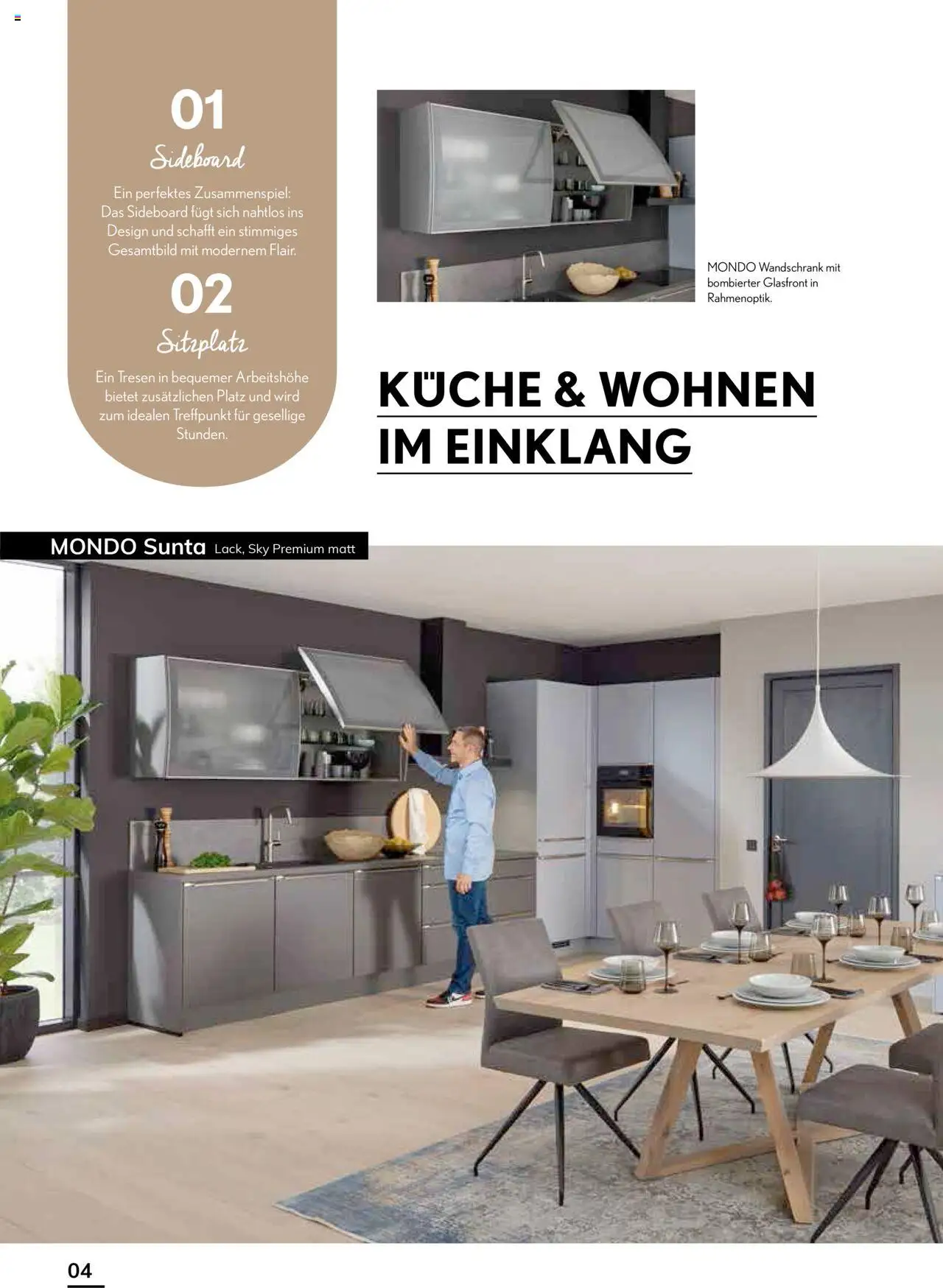 Ostermann Mondo Küchenmagazin – gültig ab 26.05.2025 | Seite: 4 | Produkte: Sideboard, Küche