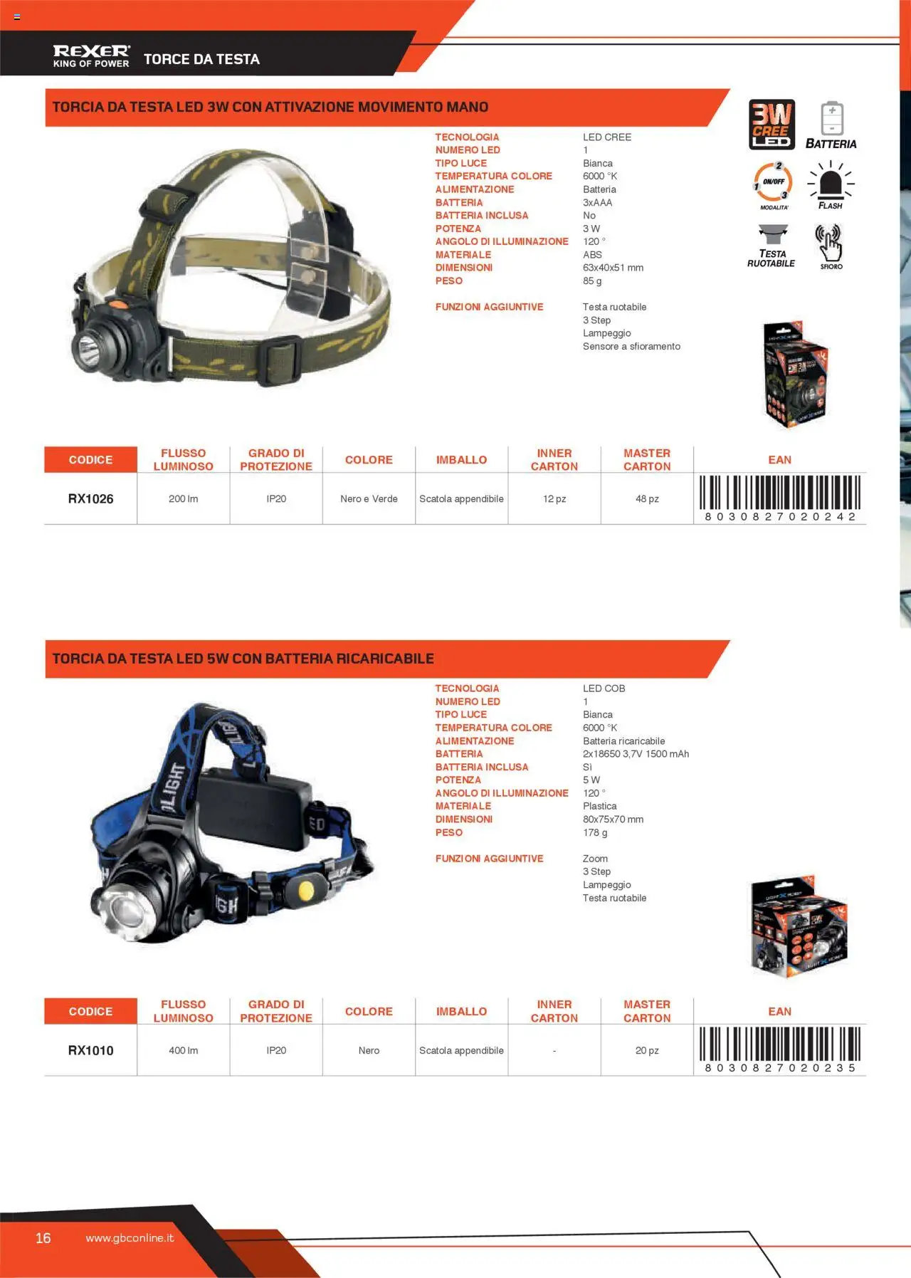 Volantino GBC del 31.05.2025 | Pagina: 16 | Prodotti: Torcia, Scatola, Batteria