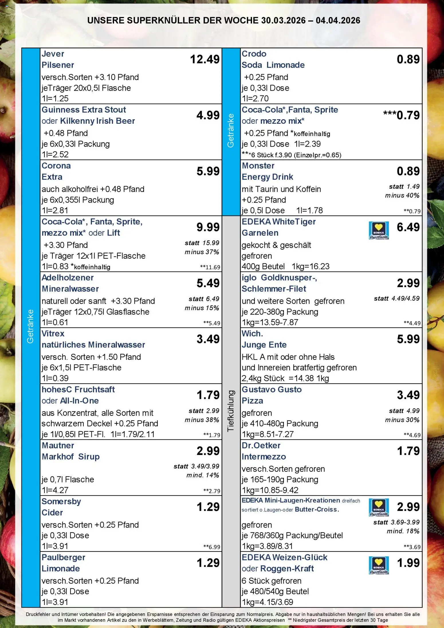 Simmel Bayern – gültig ab 30.03.2026 | Seite: 5 | Produkte: Iglo, Garnelen, Monster, Radio