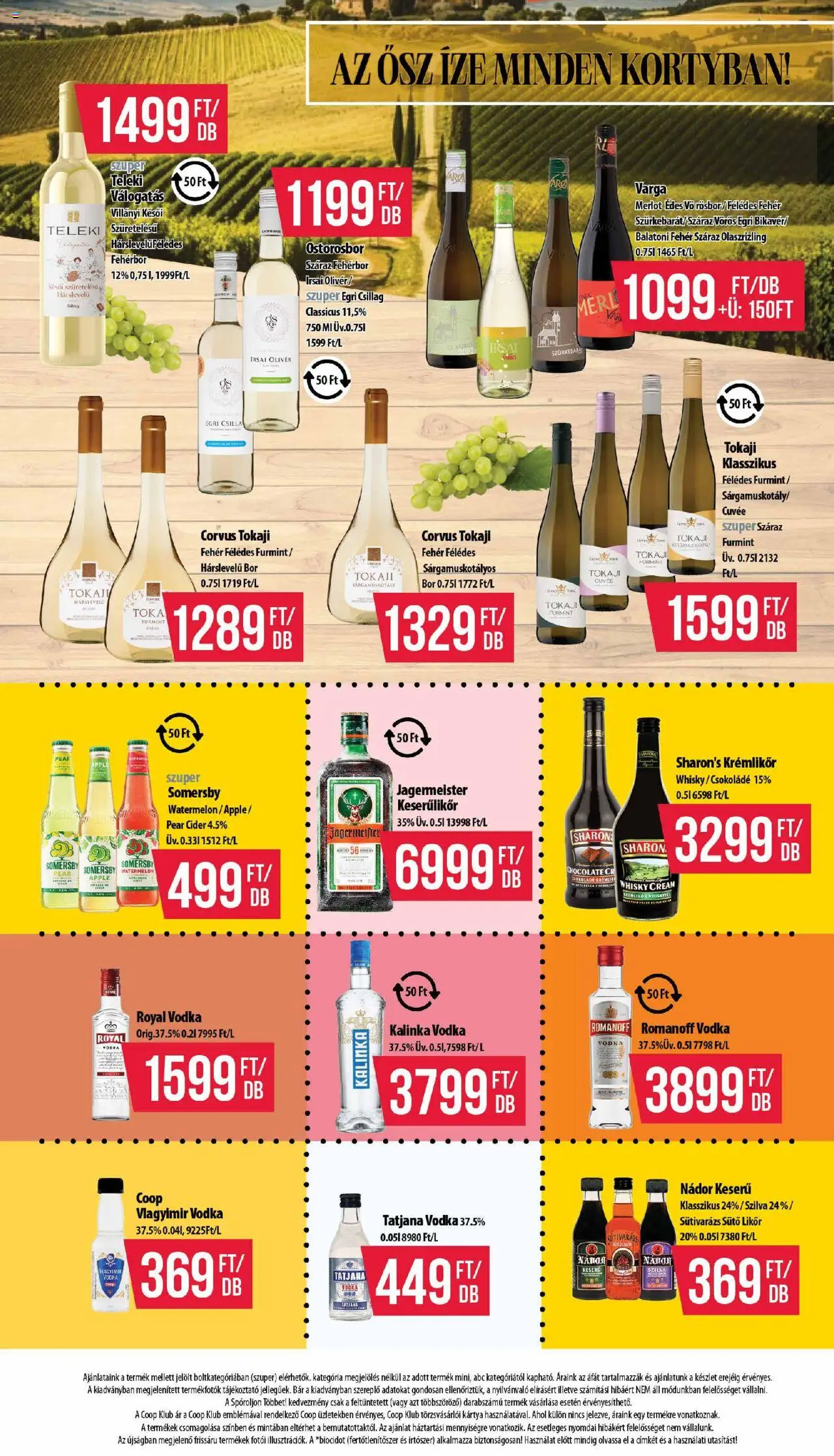 COOP akciós ujság - amely érvényes a következő dátumtól: 18.09.2025 | Oldal: 10 | Termékek: Sütő, Krémlikőr, Bor, Fehérbor
